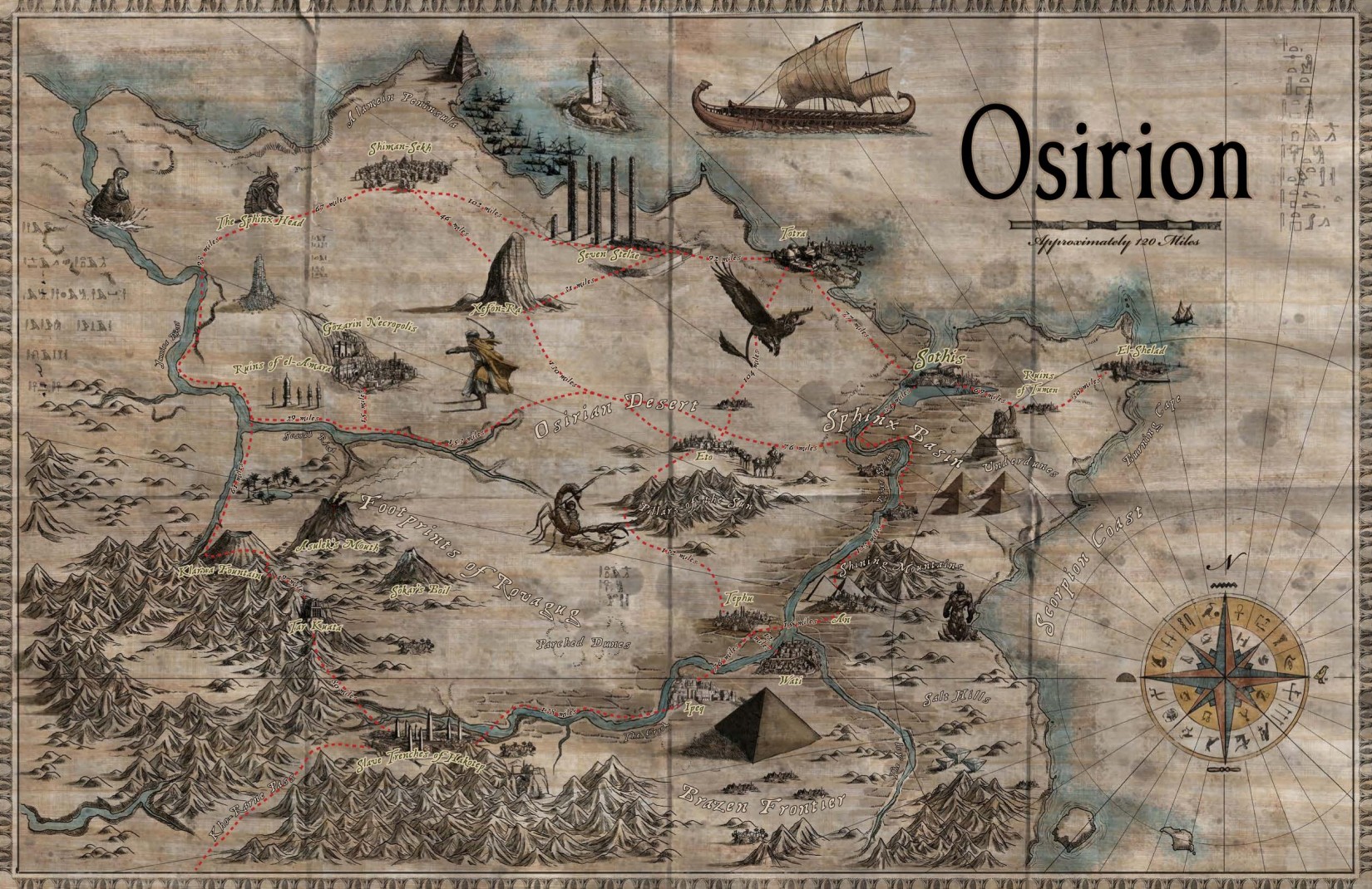 PZO9441-S People of the Sands Map