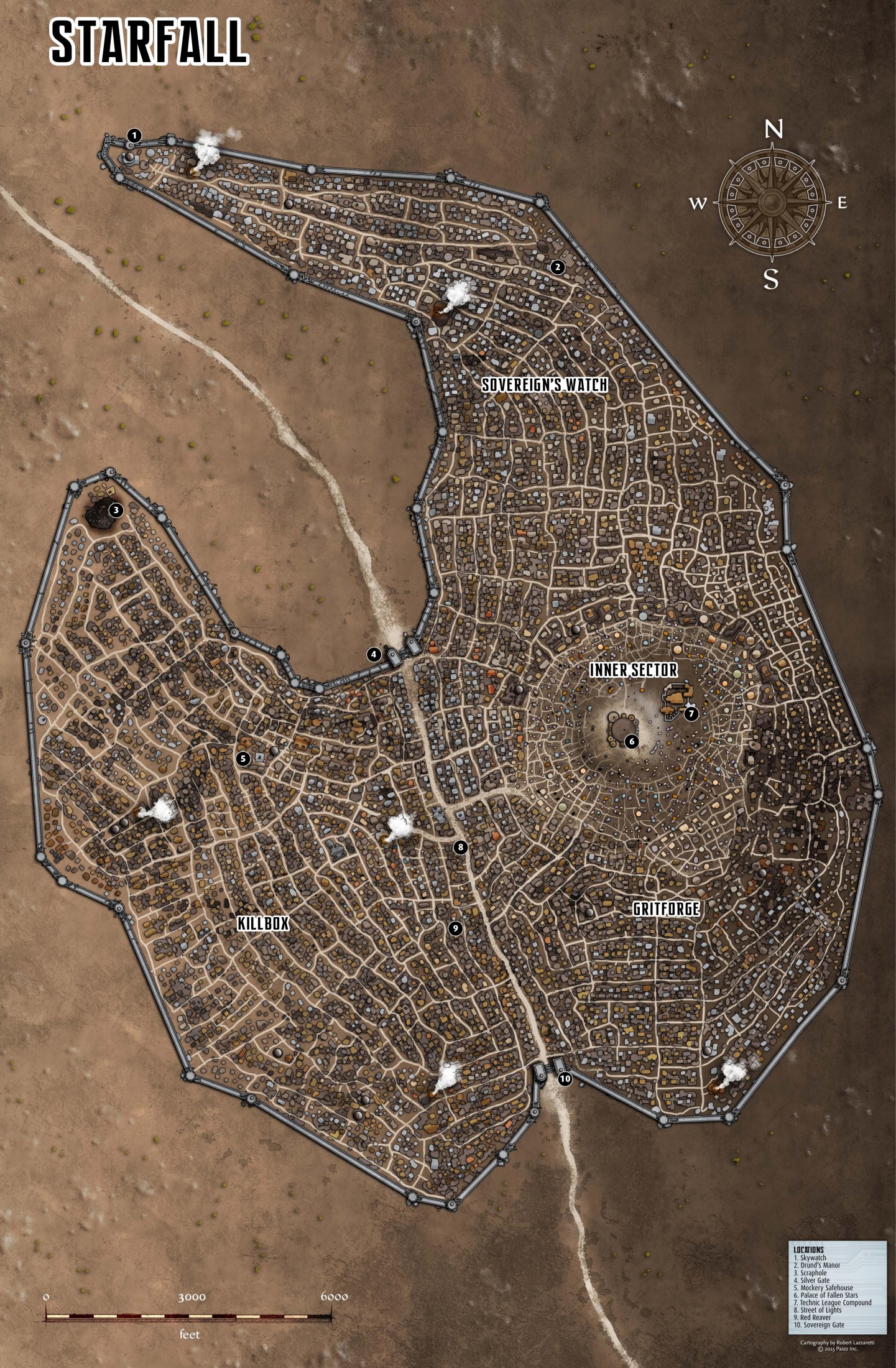 PZO9277 Iron Gods Poster Map Folio