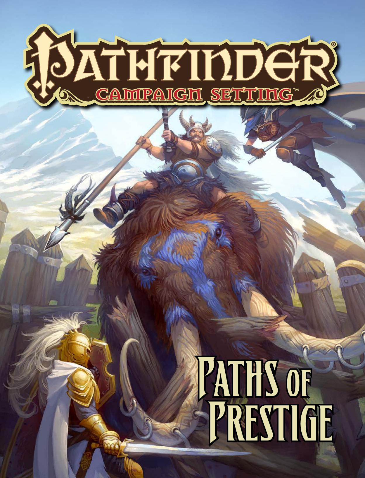 PZO9249 Paths of Prestige