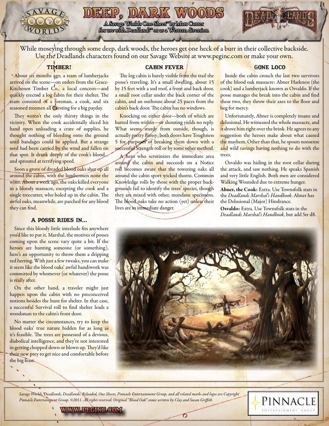 Deep Dark WoodsOne-Sheet