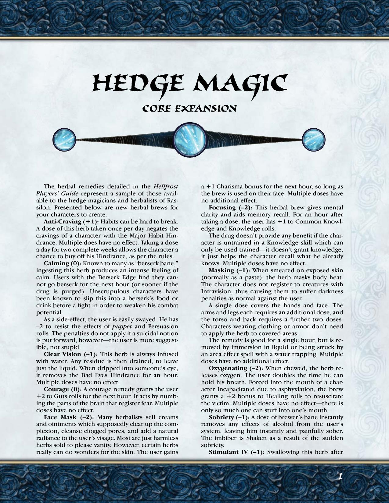 Hellfrost Hedge Magic.indd