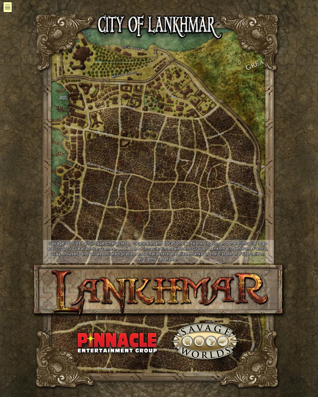 Poster Map of Lankhmar