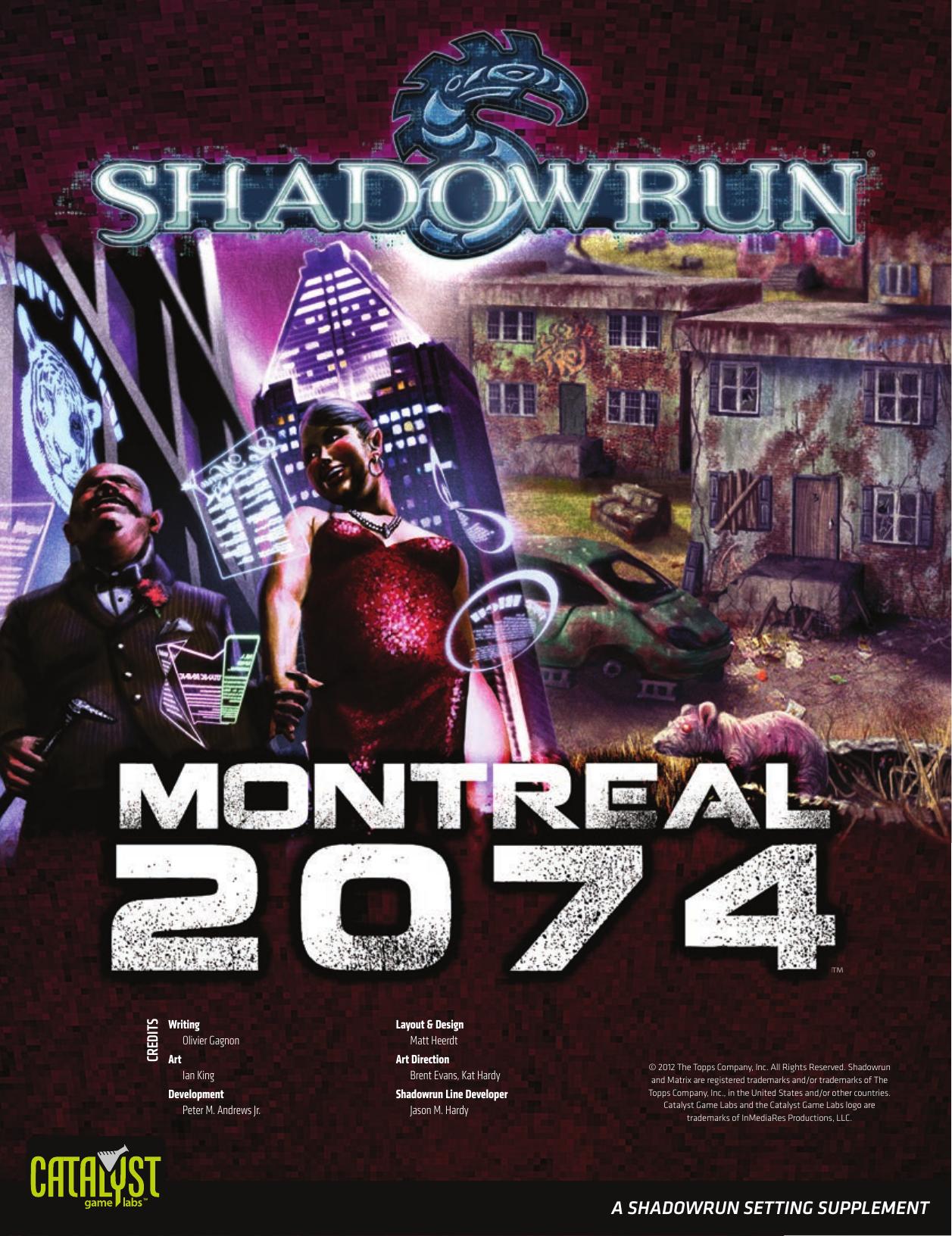 Shadowrun: Montreal 2074