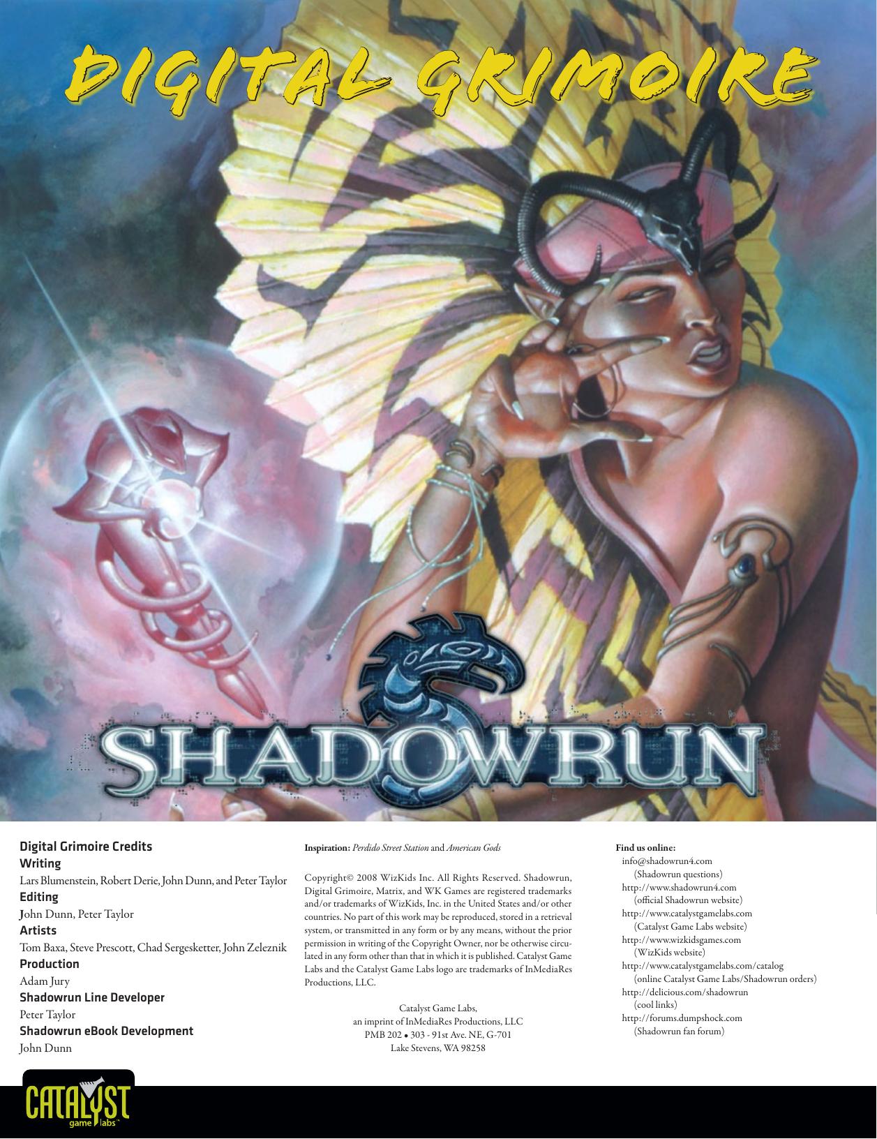 Shadowrun: Digital Grimoire