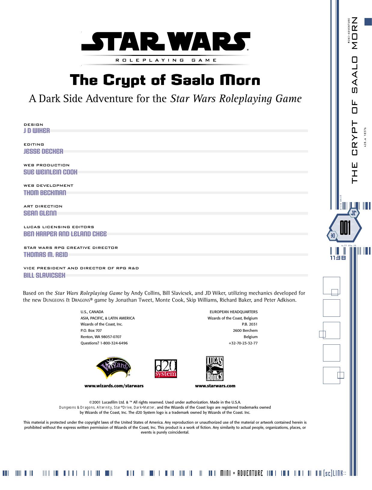 The Crypt Of Saalo Morn