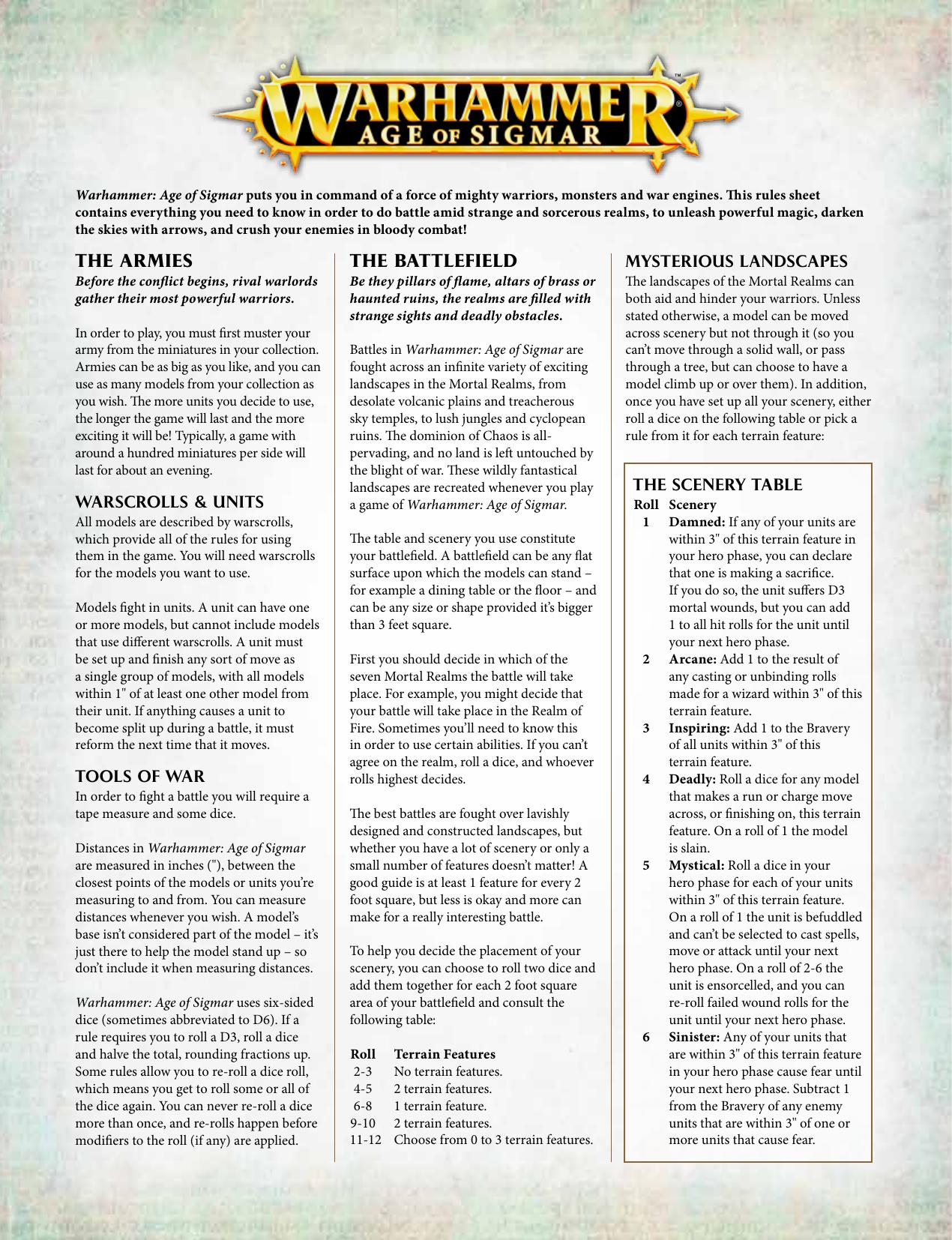 Warhammer Age of Sigmar