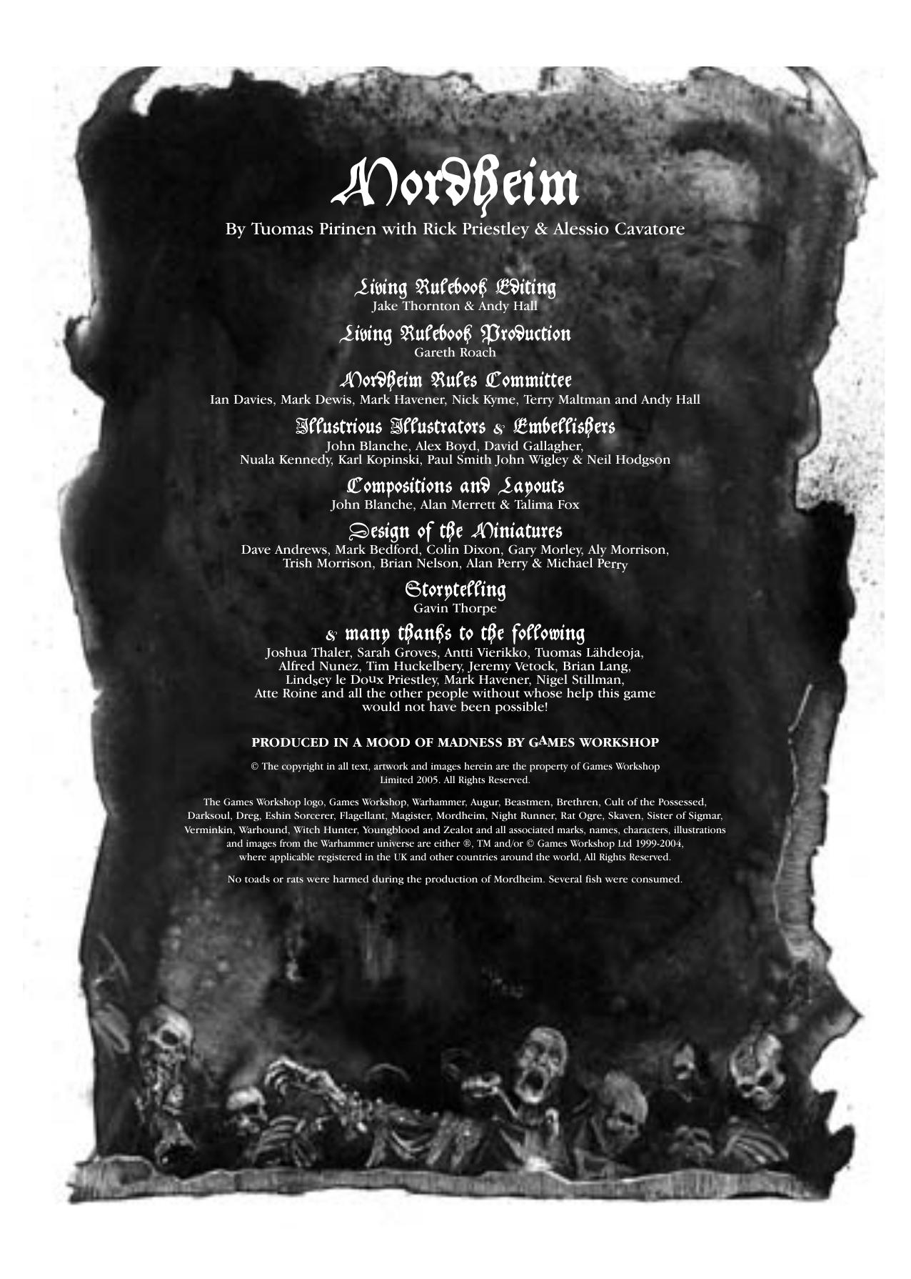 Mordheim Core Rules Printable