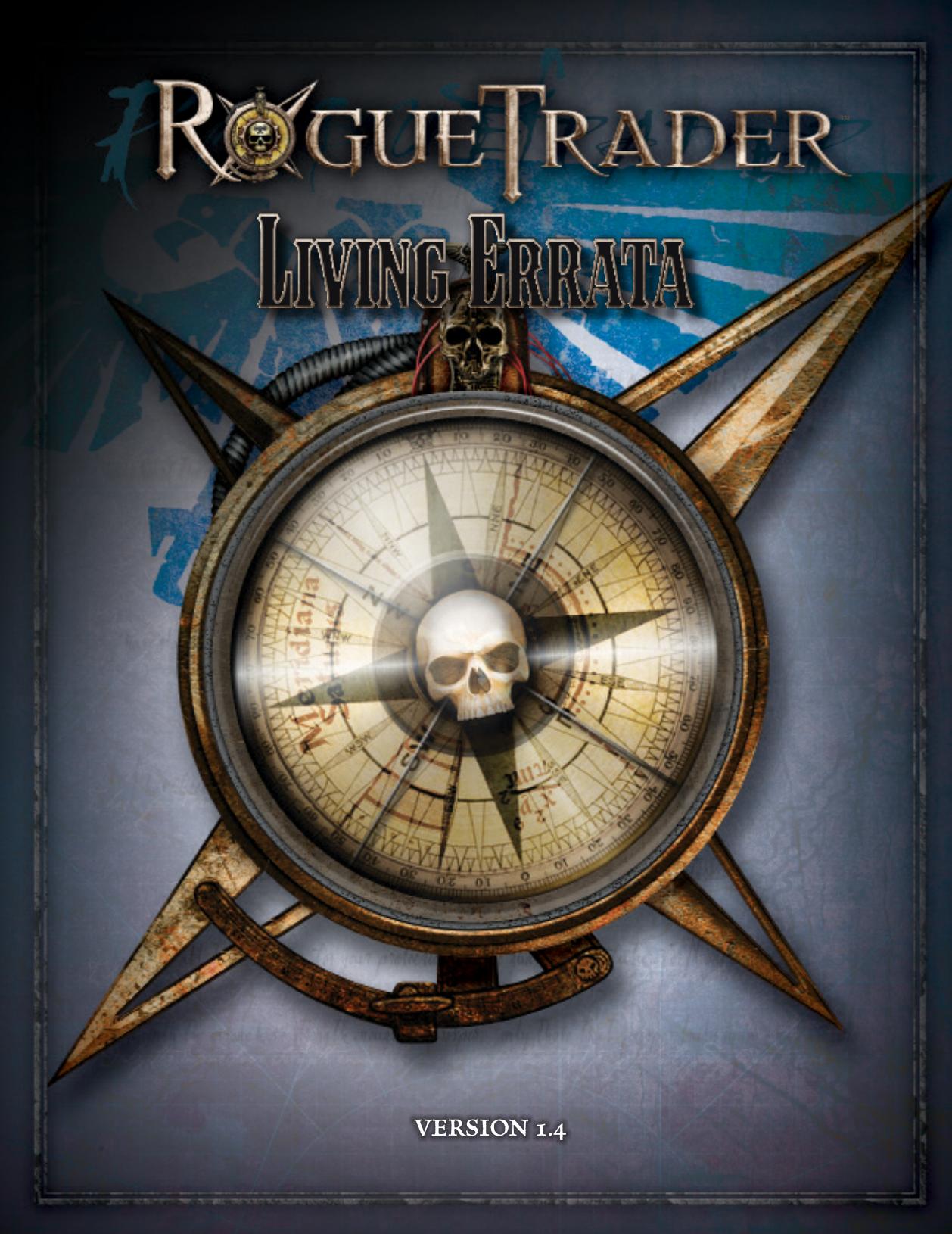 Rogue Trader Errata v. 1.4 HQ