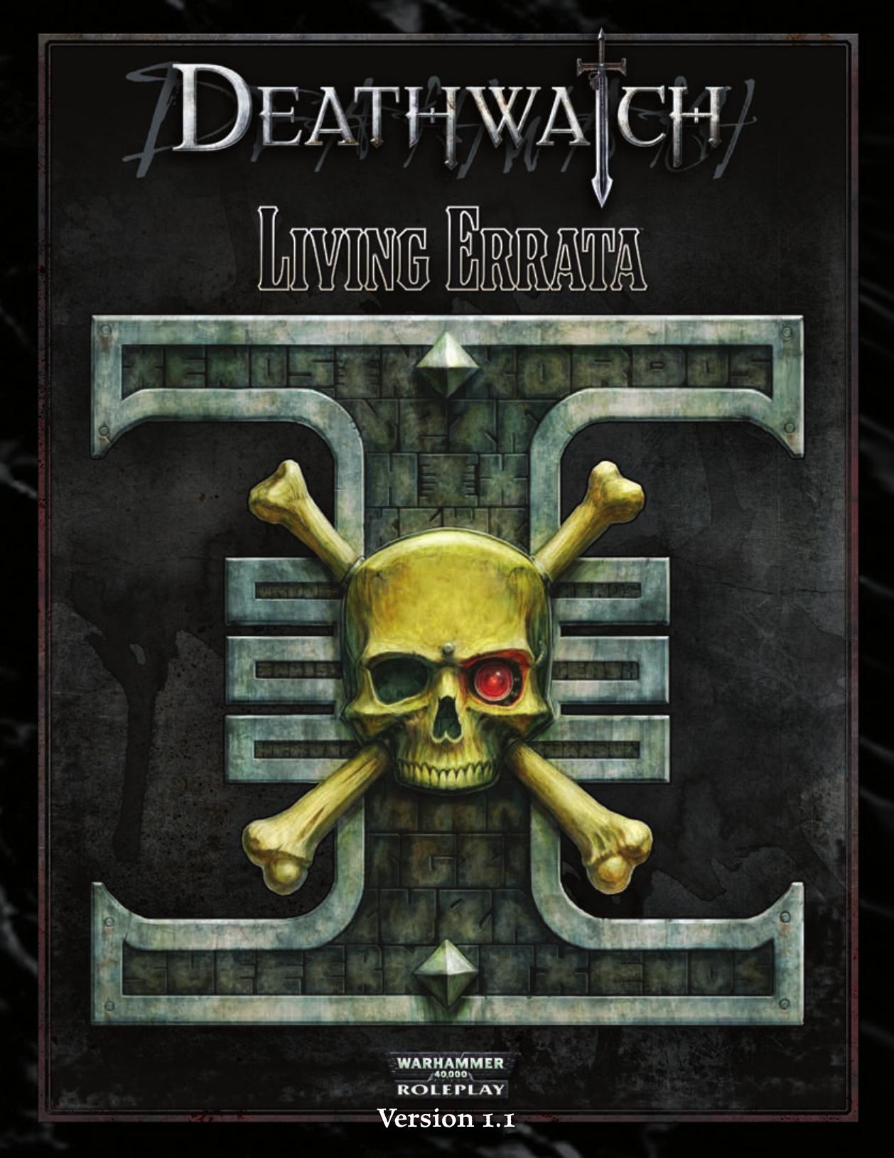 Deathwatch Living Errata v1-1