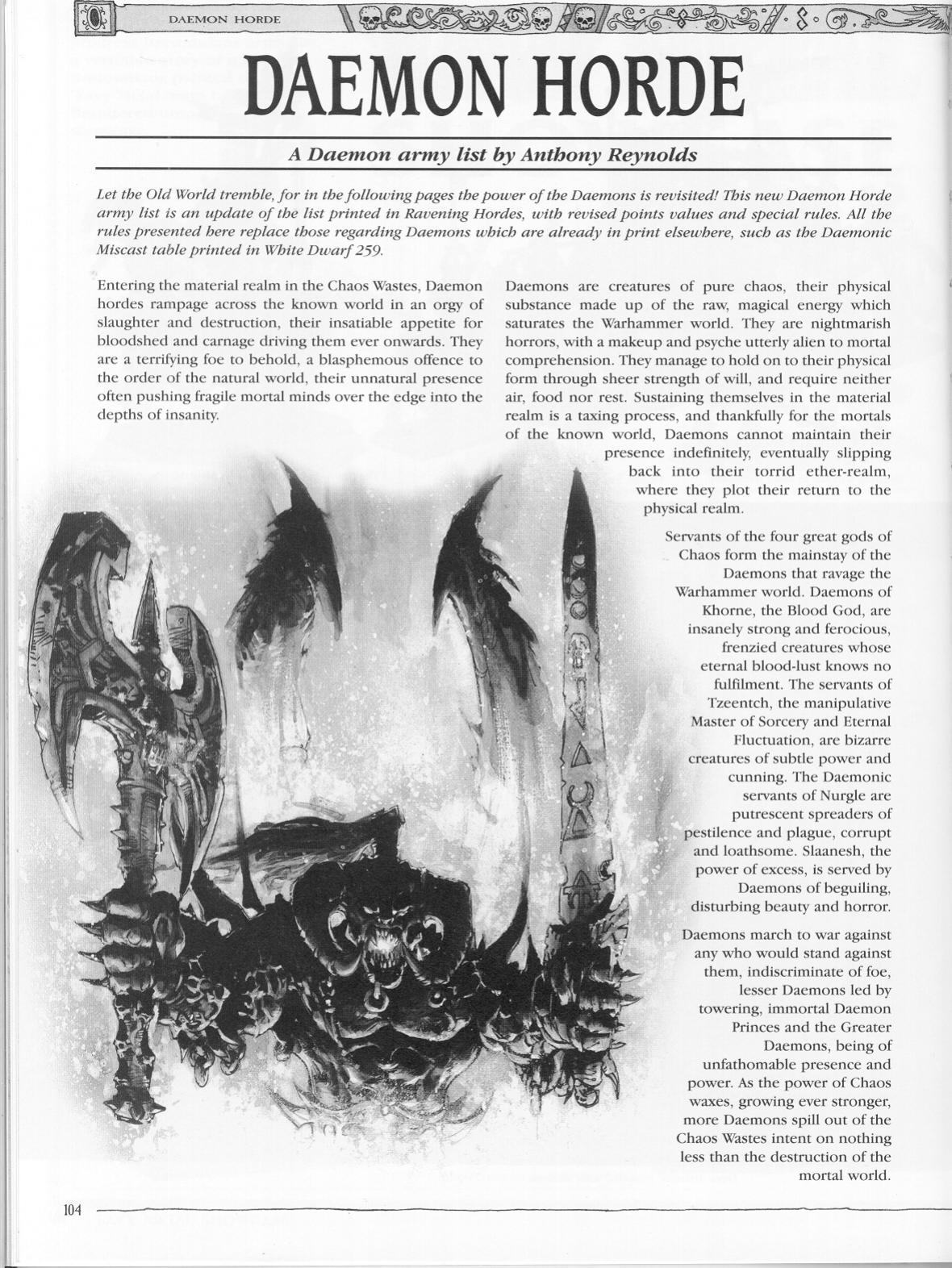 Chaos deamon army book