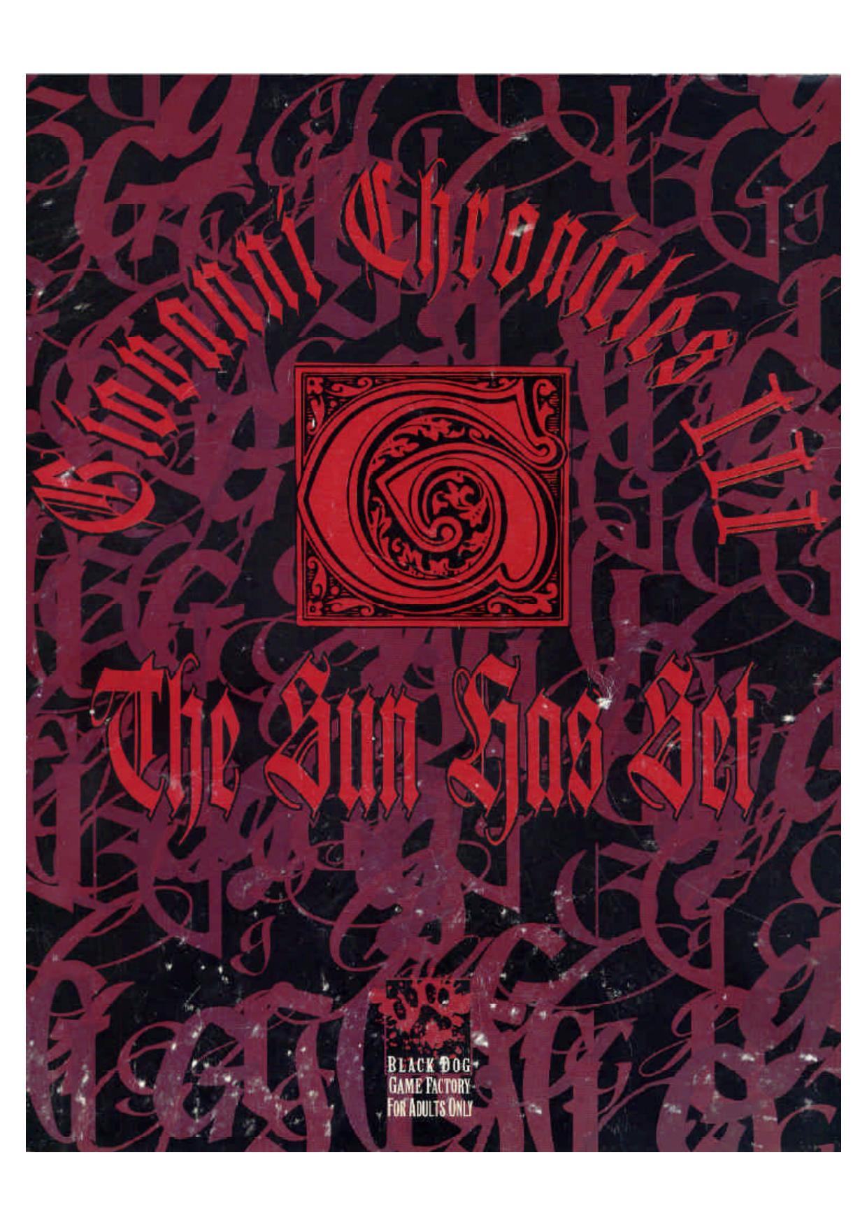 Giovanni Chronicle III: The Sun Has Set