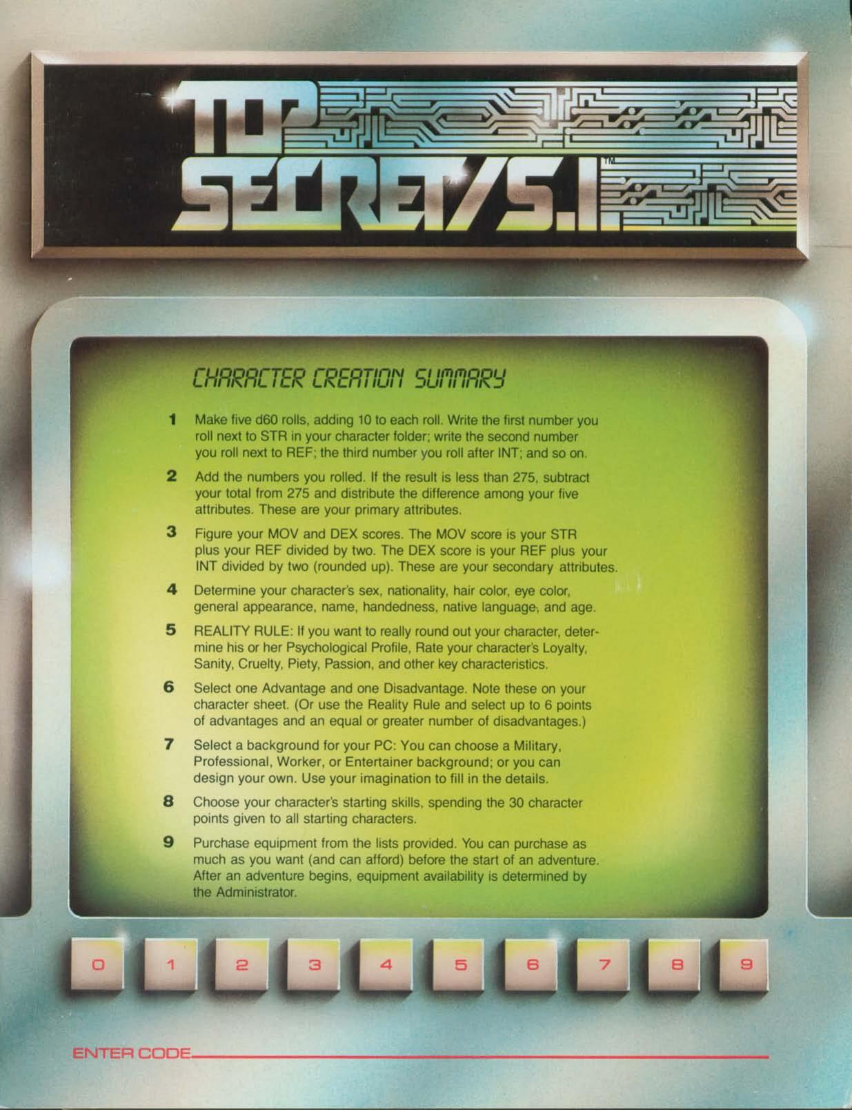 Administrator's Screen