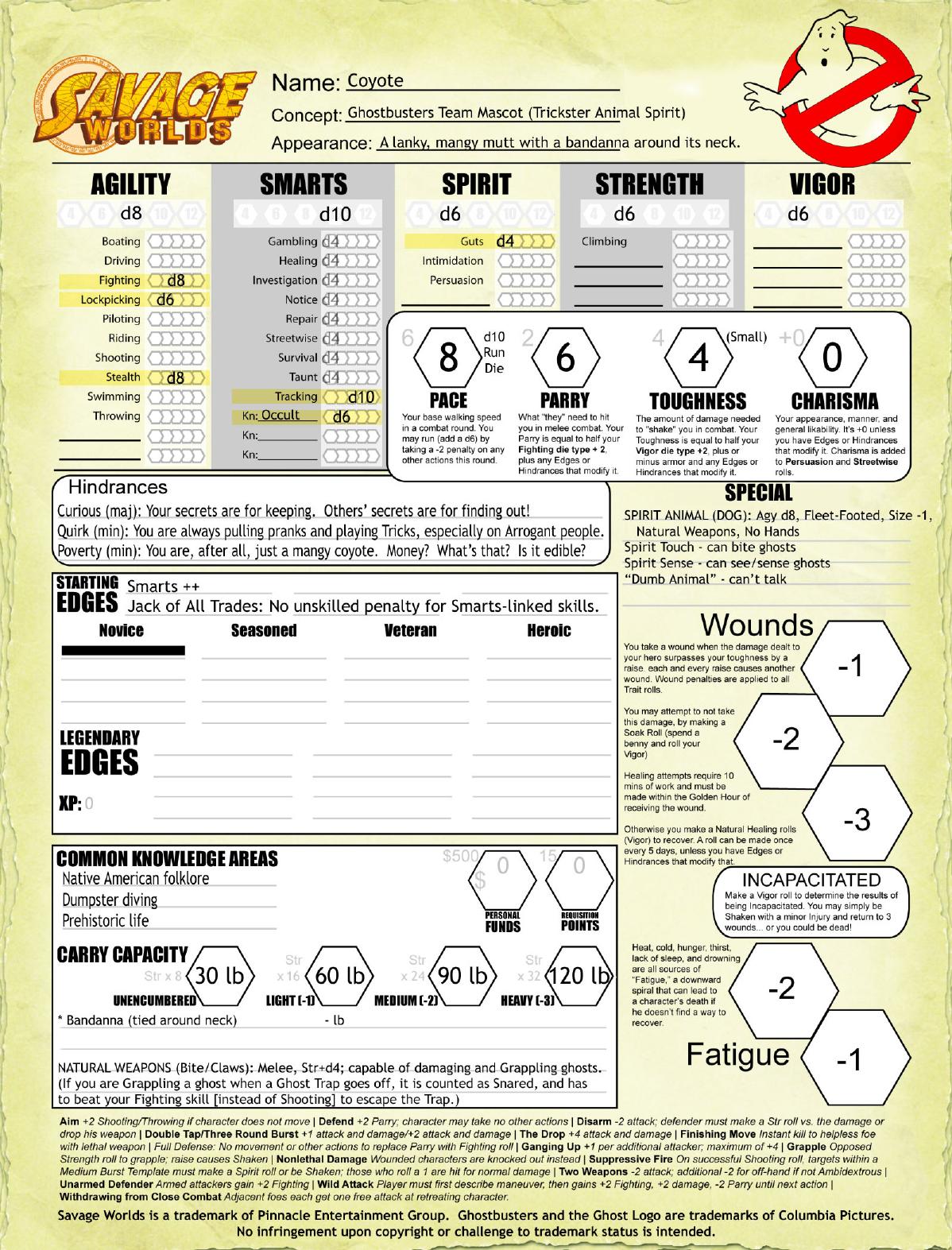 Savage Worlds - Ghostbusters