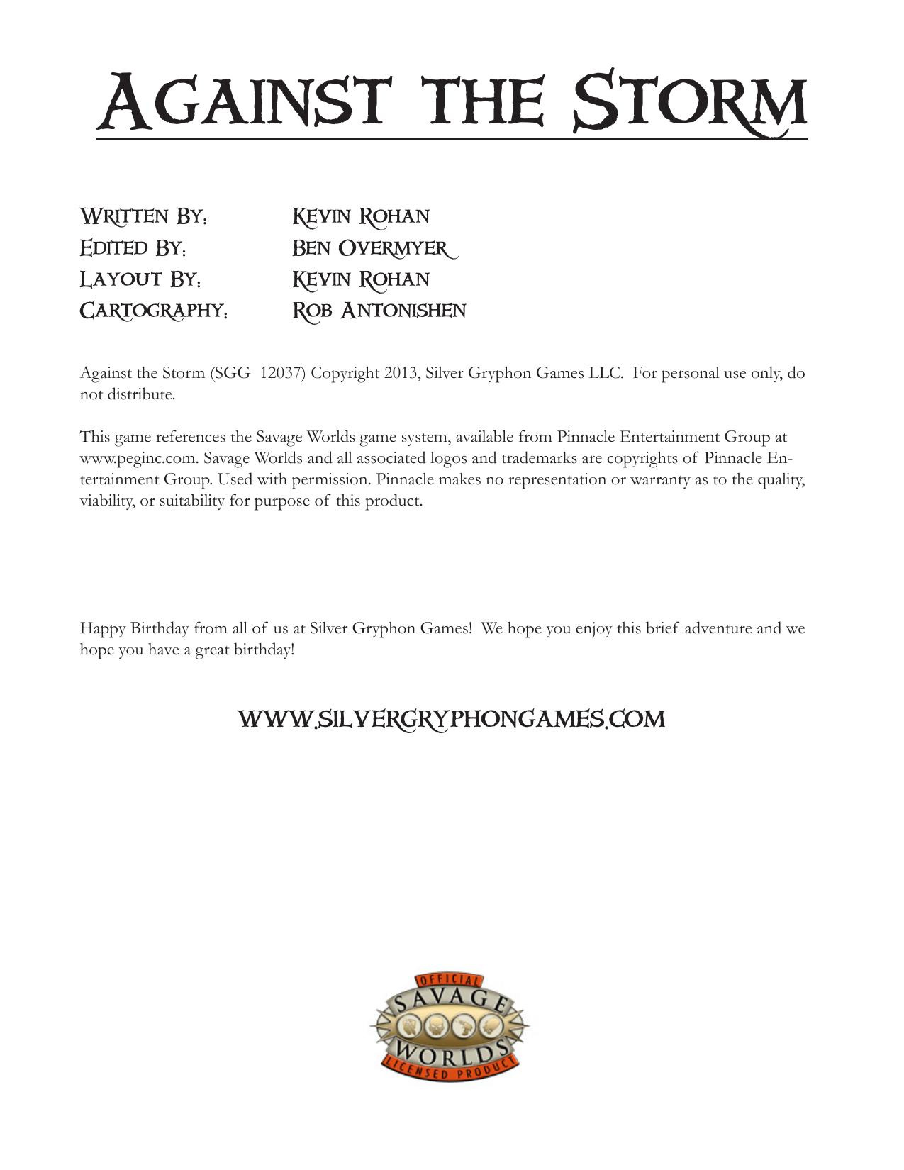 Savage Worlds - Fantasy Adv