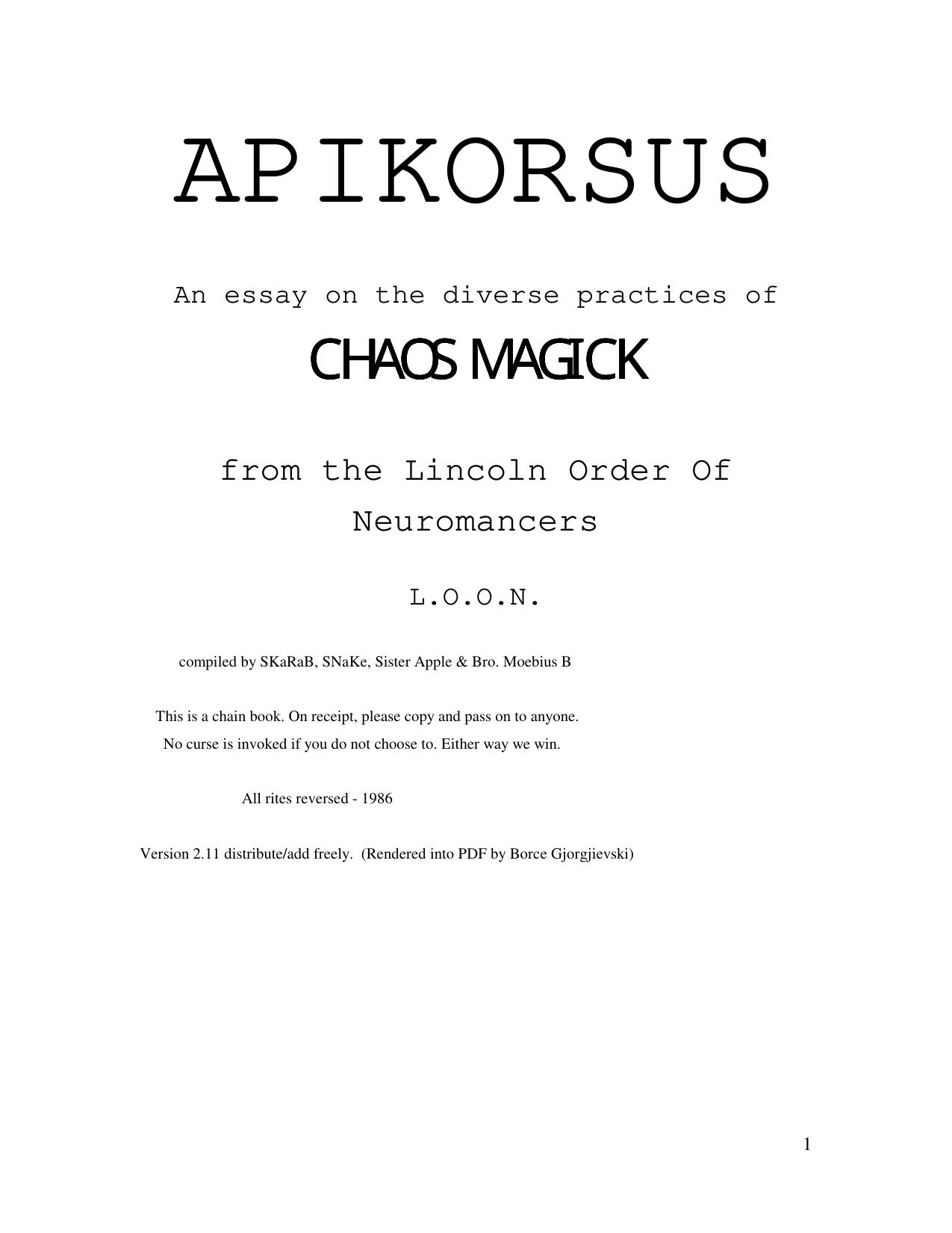 Apikorsus