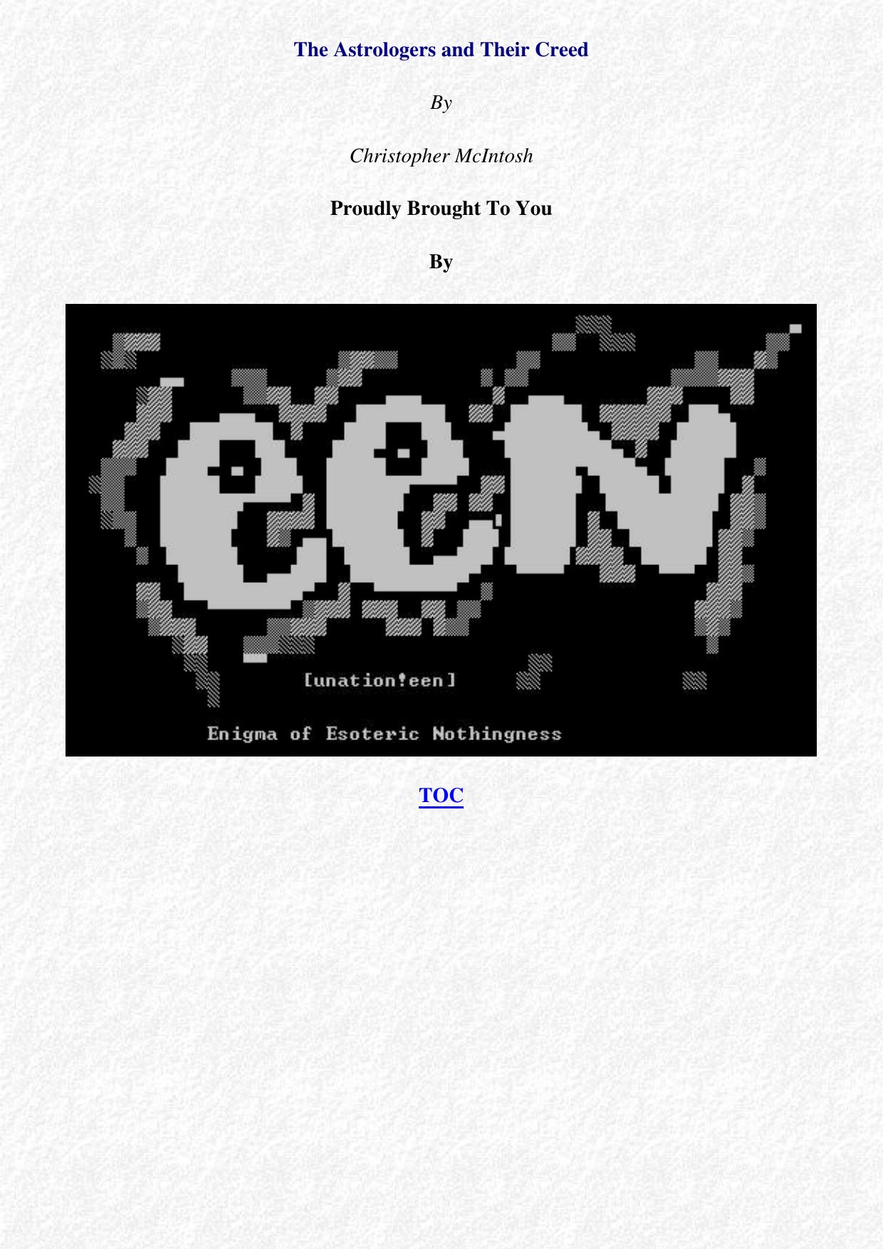 Enigma of Esoteric Nothingness