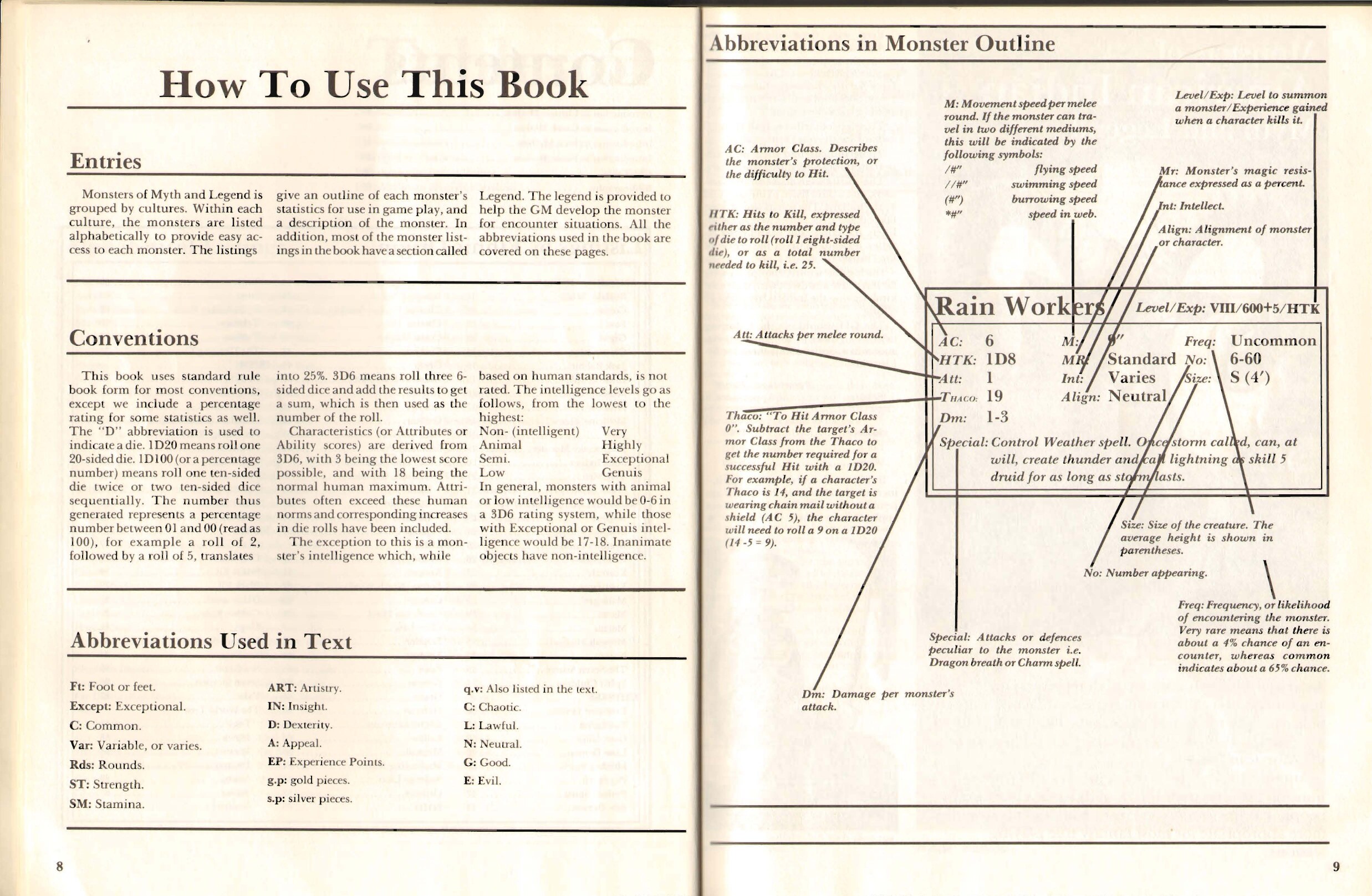 AD&D 1st Ed - Monsters of Myth & Legend