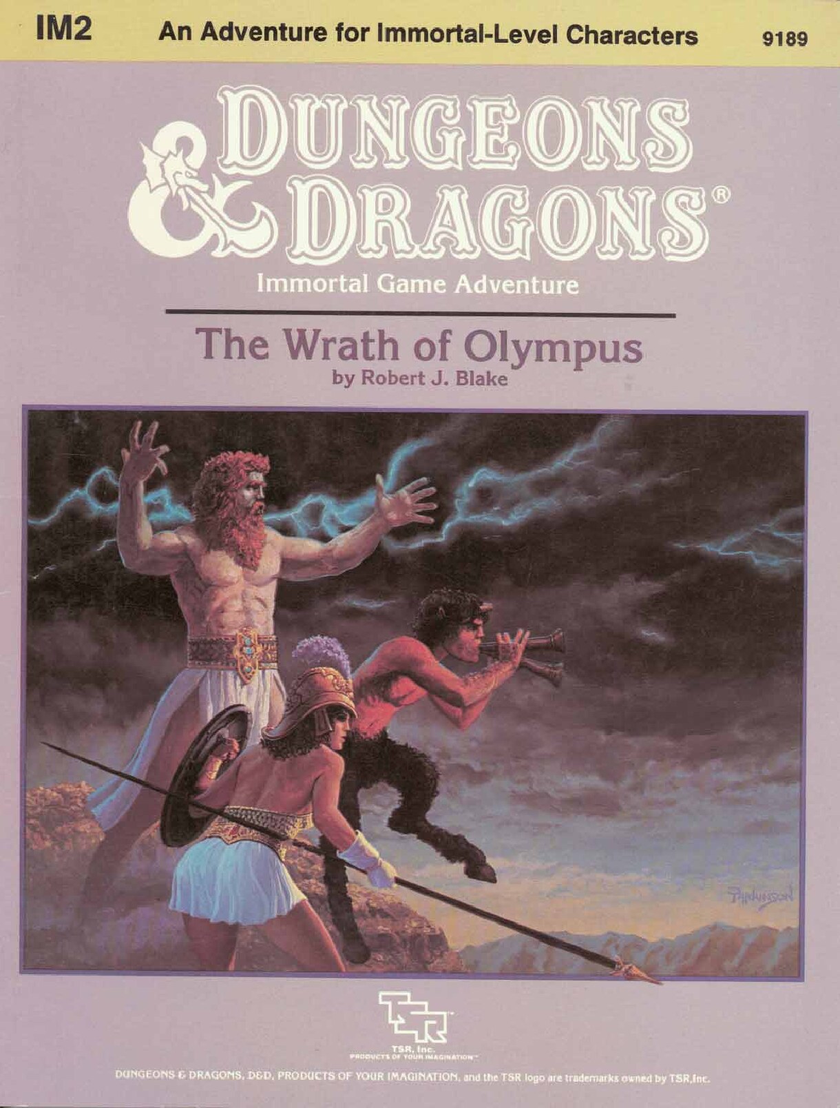 AD&D 1st Ed - TSR9189 - The Wrath of Olympus (IM2)