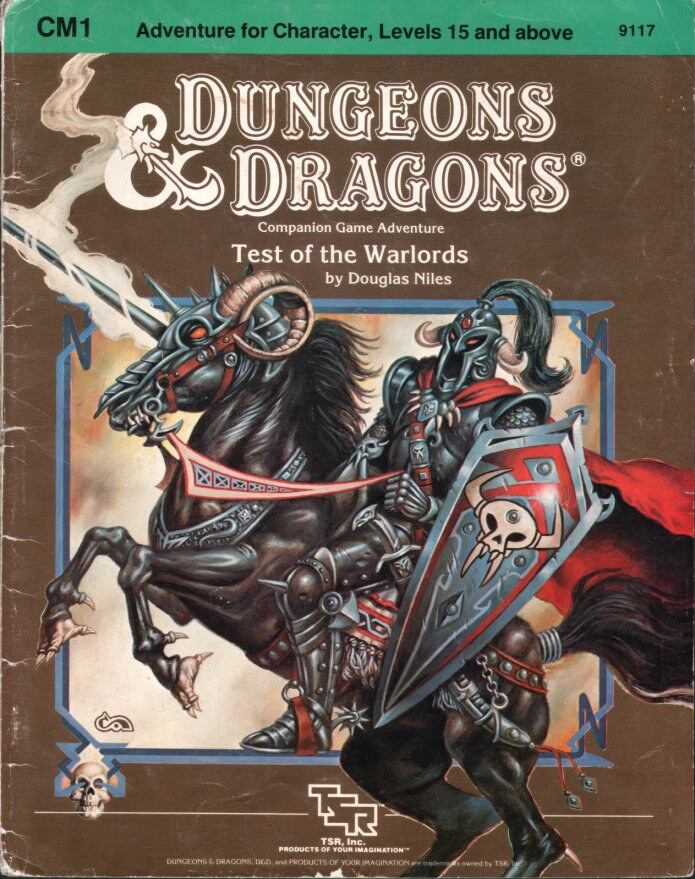 TSR 9117 CM1 Test of the Warlords