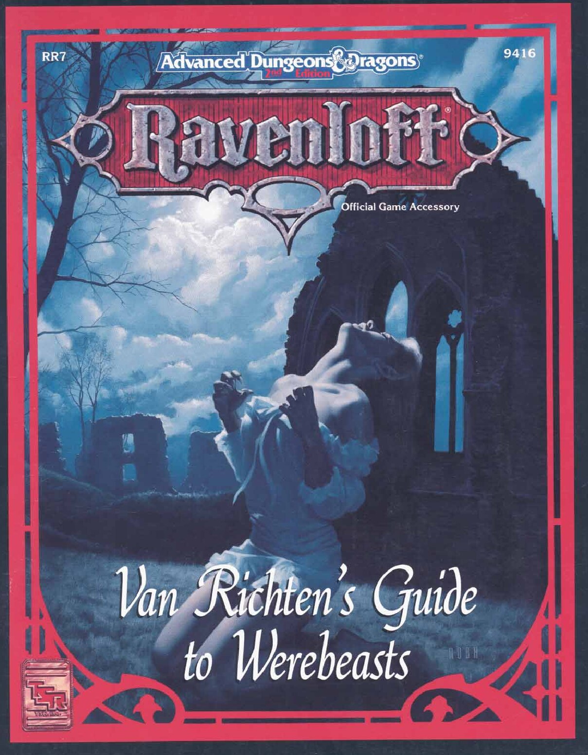 TSR 9416 RR7 Van Richten's Guide to Werebeasts