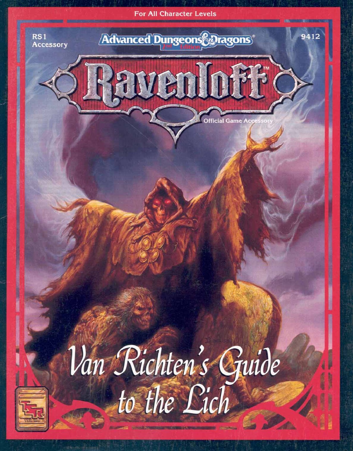 TSR 9412 RR6 Van Richten's Guide to the Lich