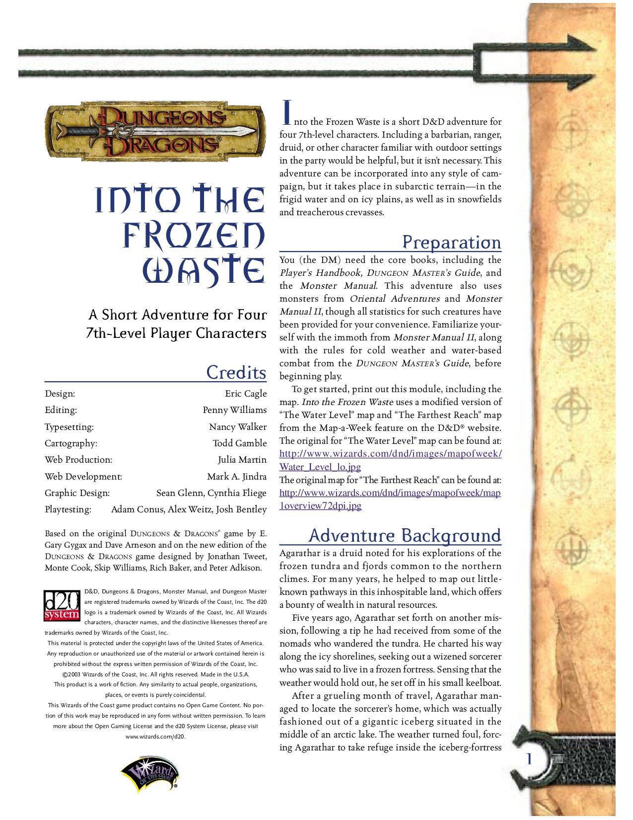 Into the Frozen Waste