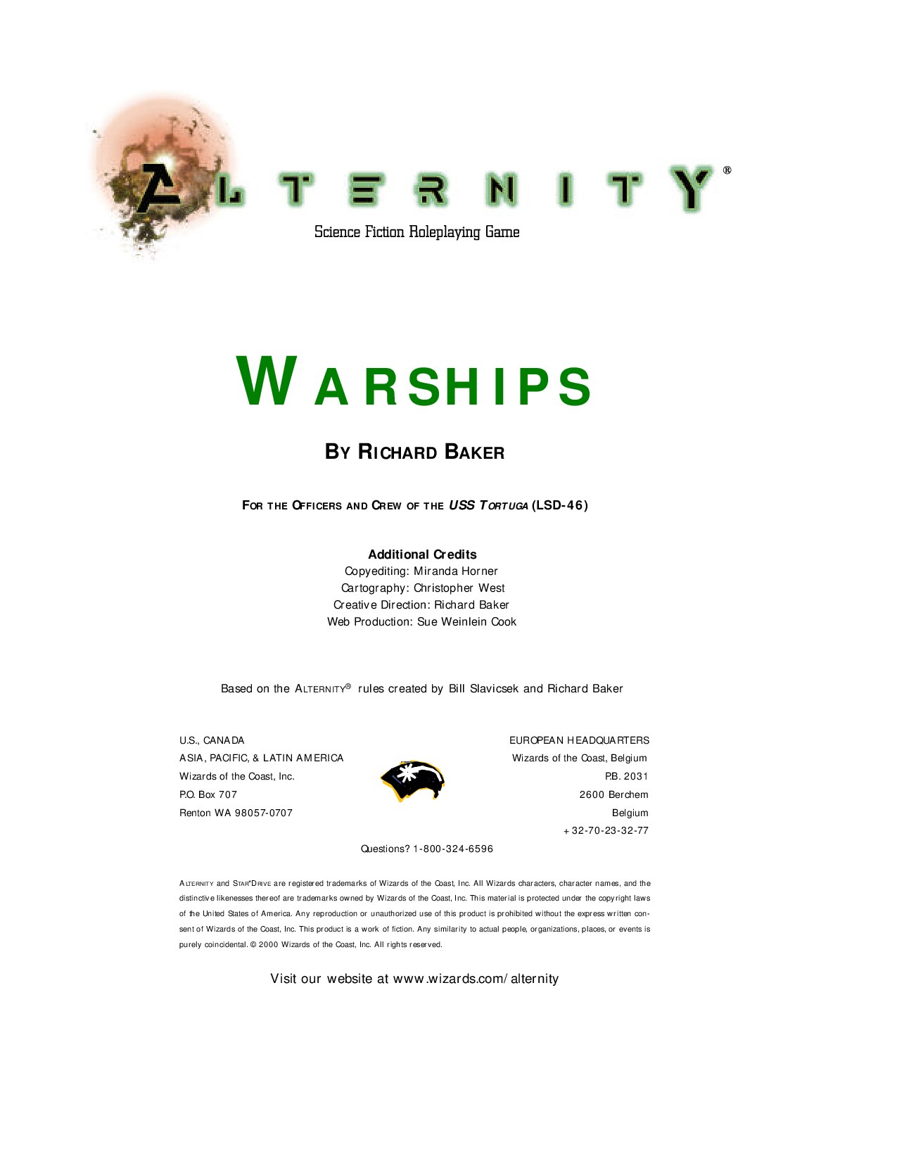 Alternity - Core - Warships
