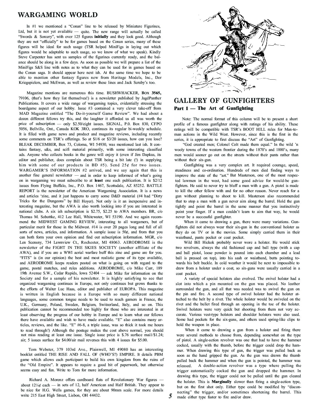 Boot Hill - Dragon Magazine - Boot Hill Articles and Module