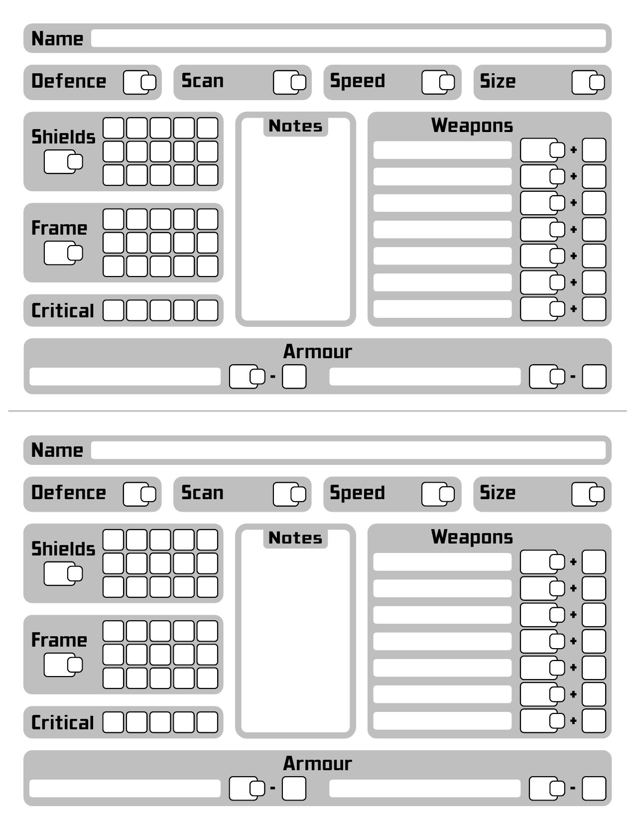 Everywhen Vehicle Sheet (BoL)