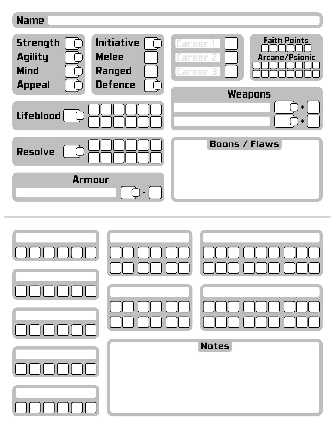 Everywhen Tough and Rabble sheet (BoL)