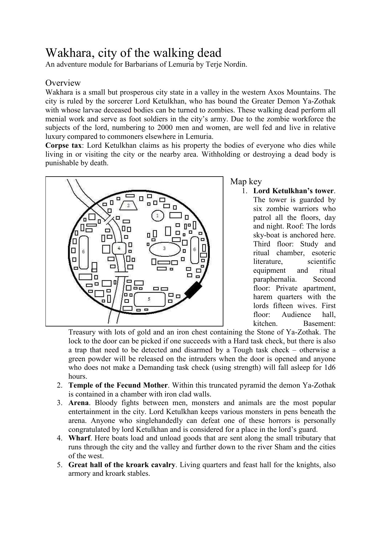 Wakhara, City of the Walking Dead (BoL)