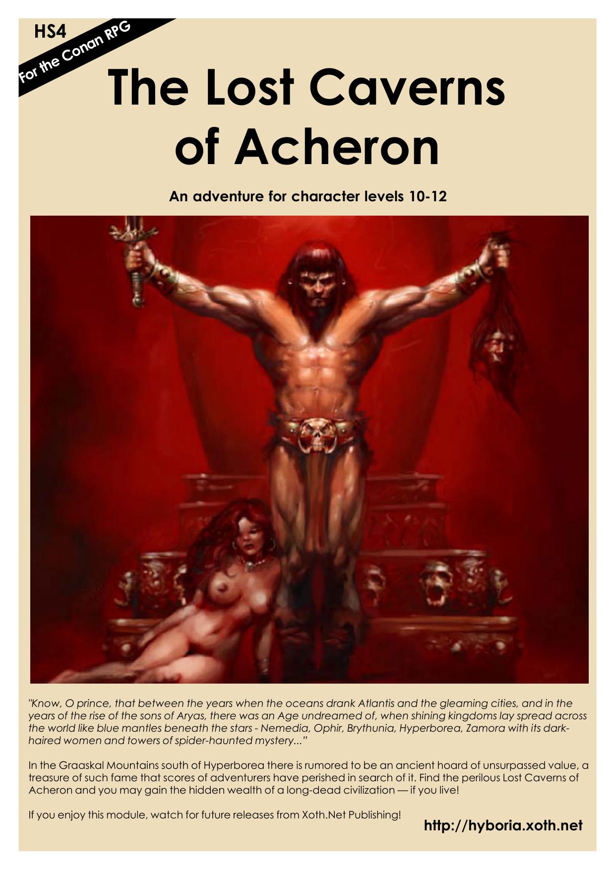 Conan D20 HS4 The Lost Caverns of Acheron