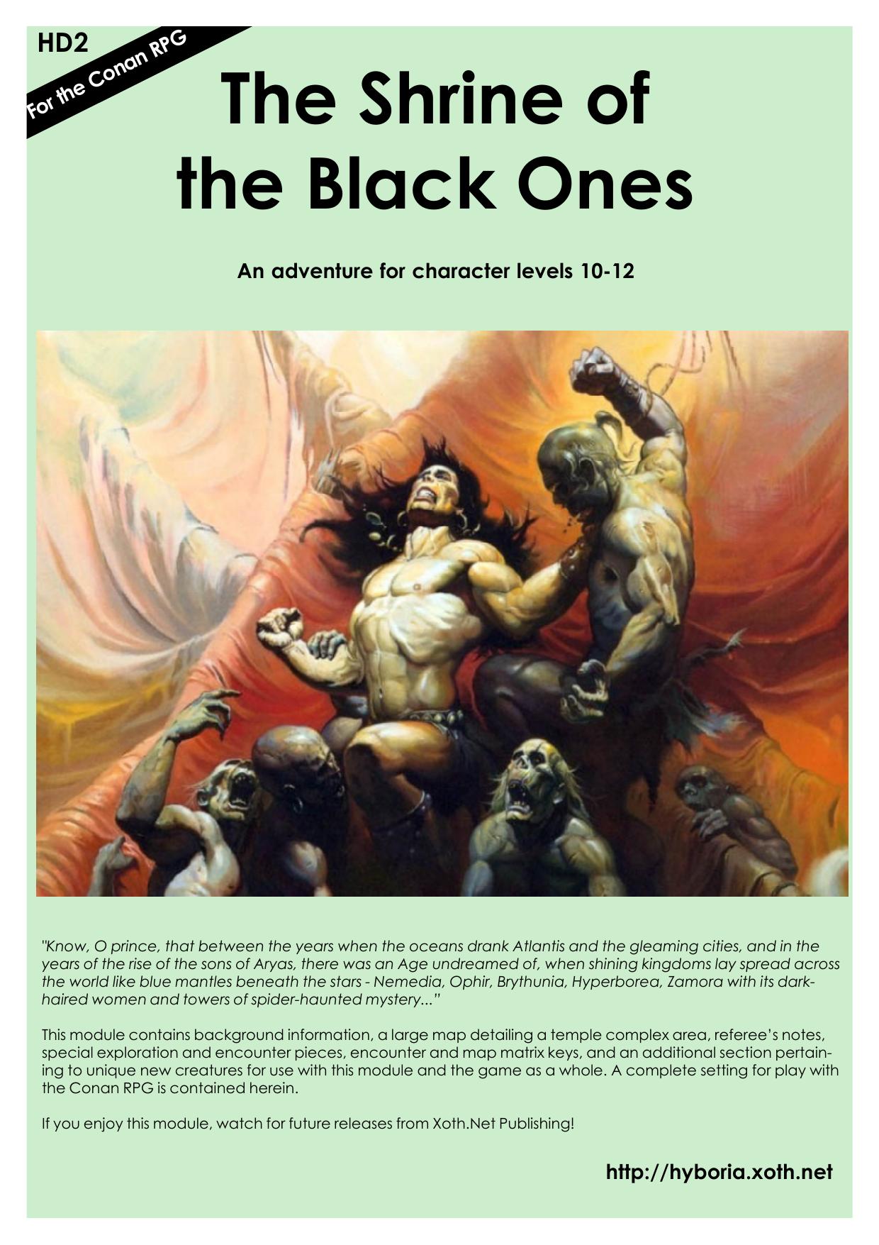 Conan D20 HD2 The Shrine of the Black Ones