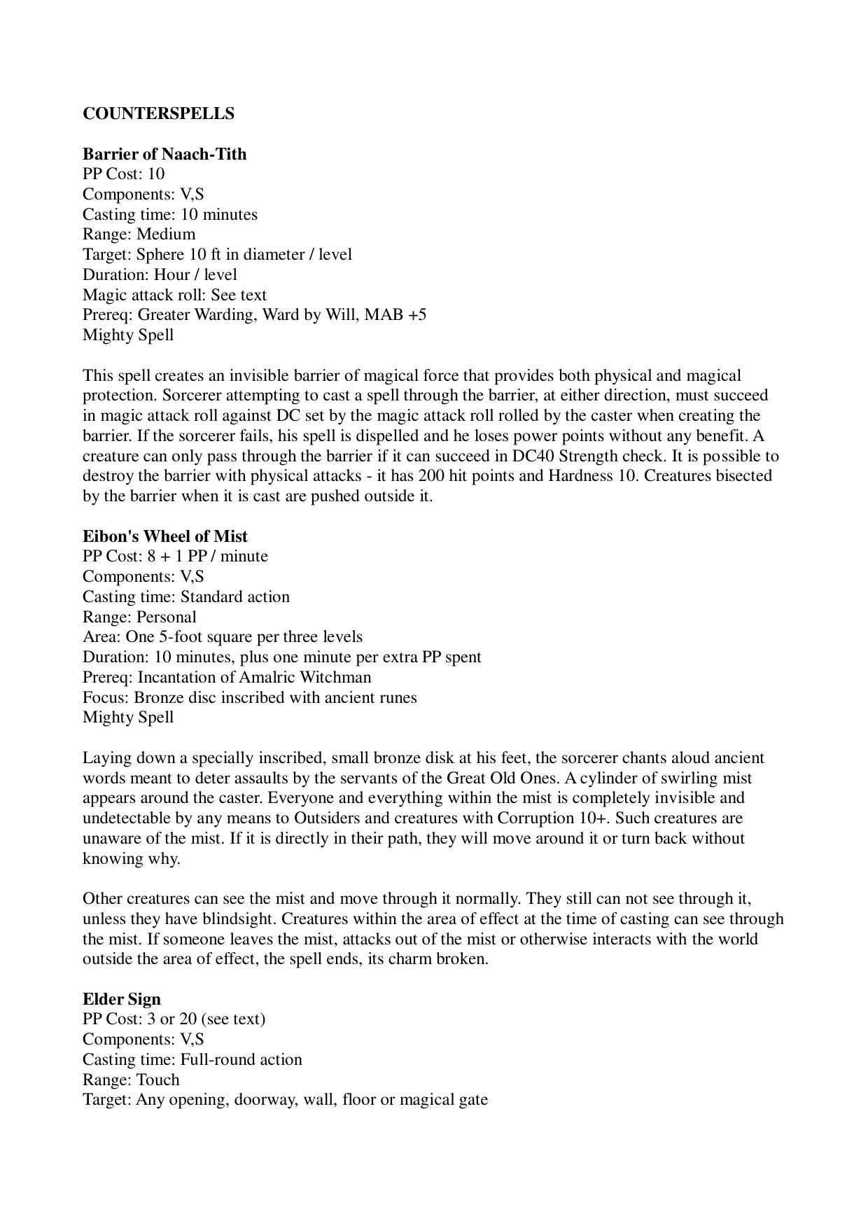 Conan D20 Cthulhu Magic