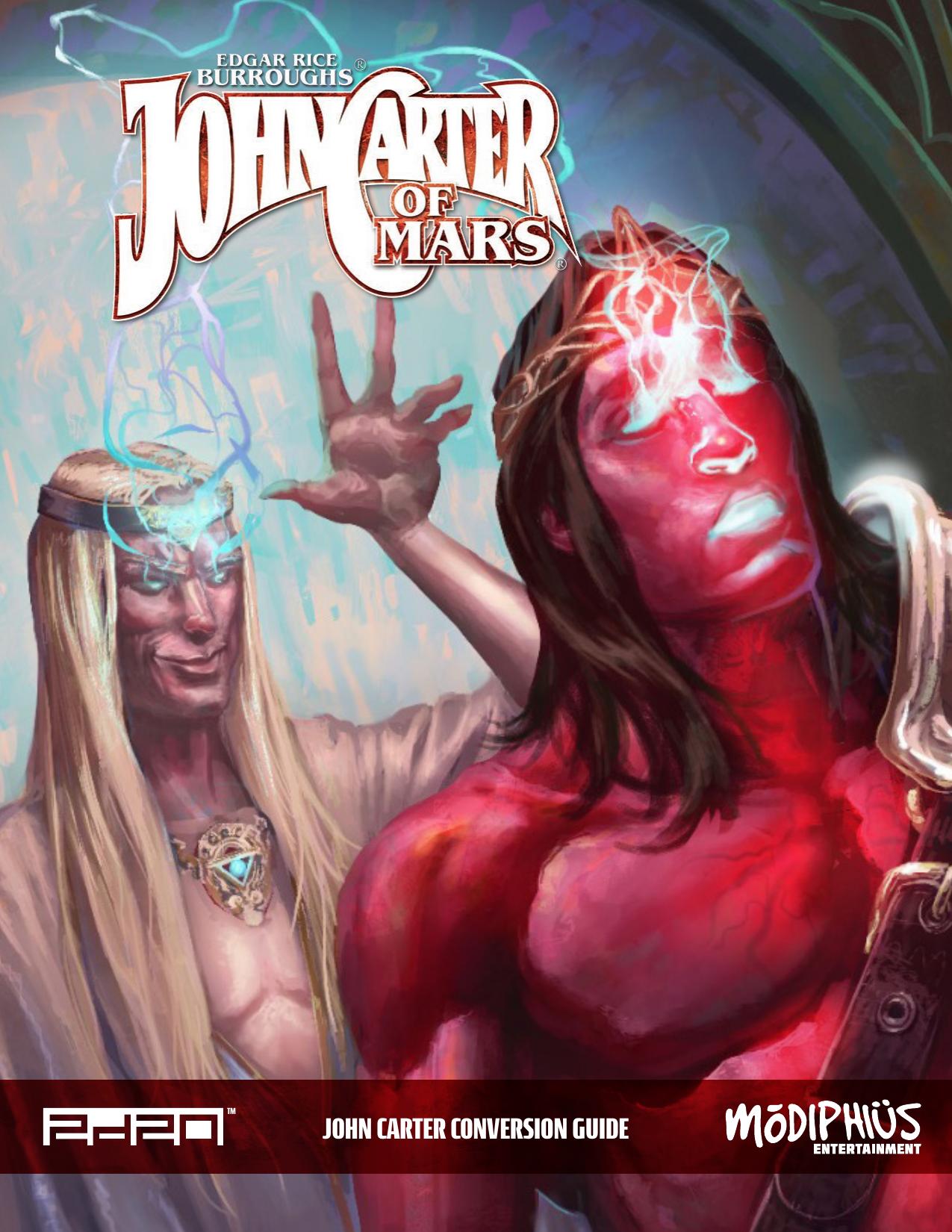 Modiphius John Carter of Mars, Conan Conversion Guide