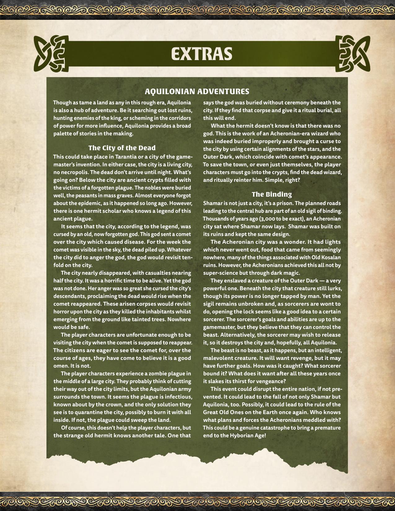 Conan Modiphius Extras Kickstarter Bonus Chapter for the King