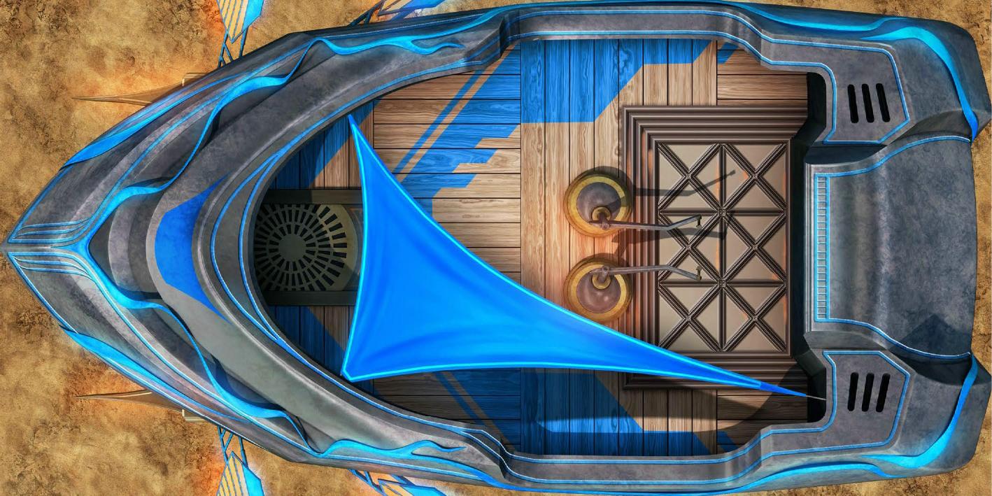 John Carter of Mars Airships of Barsoom Tile Set Ships Small Tiles