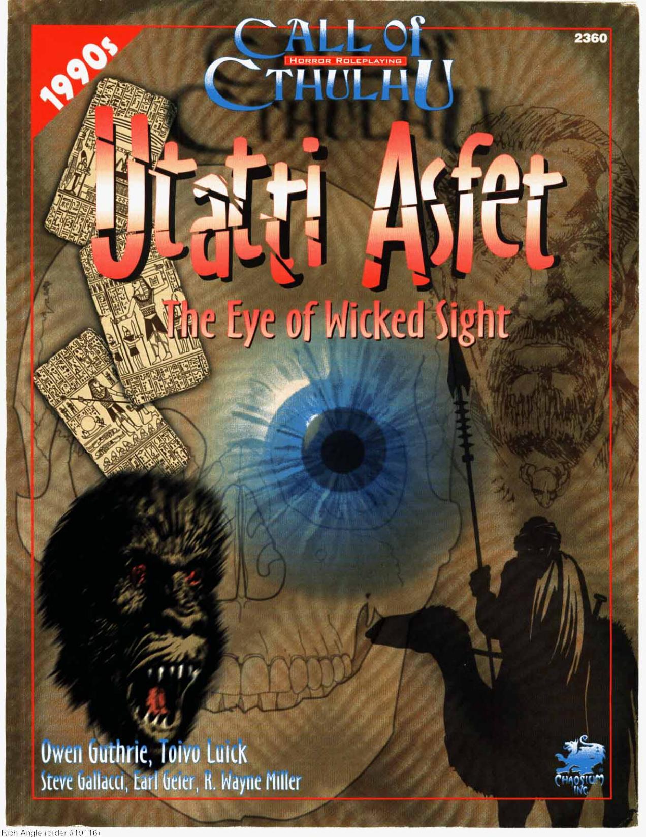 CoC 1920s Utatti Asfet