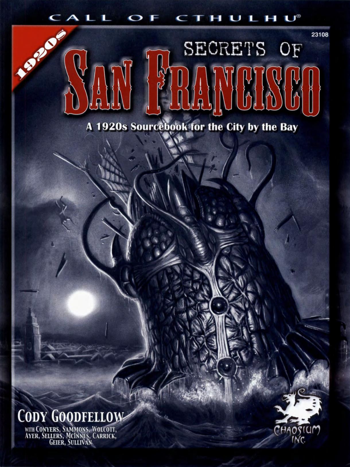 CoC 1920s Secrets of San Francisco