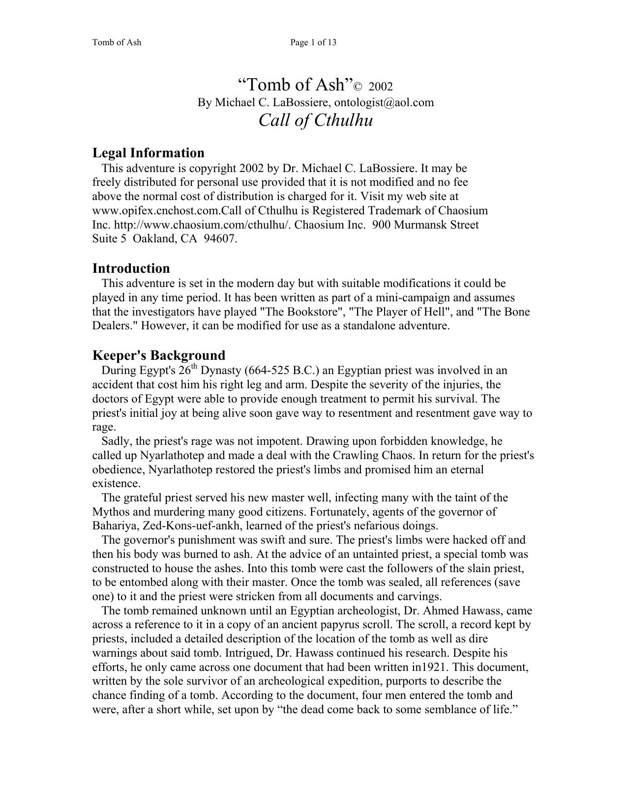 Microsoft Word - Tomb of Ash.doc