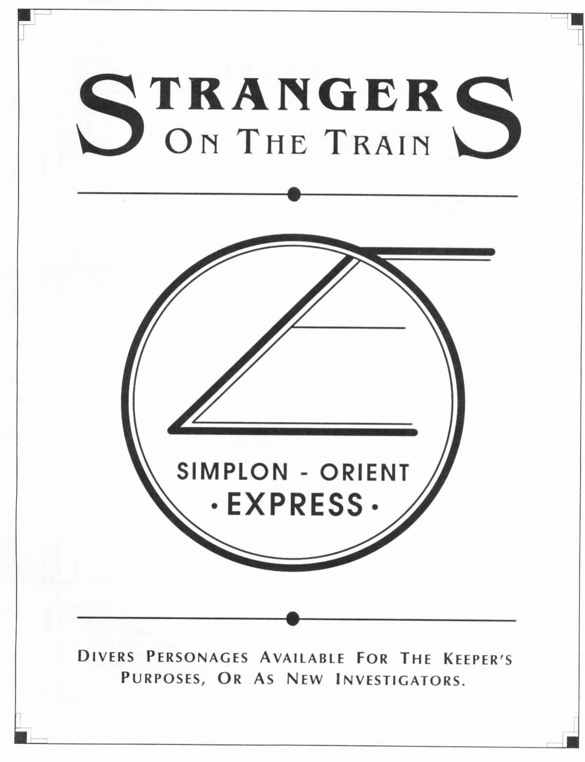 CoC Horror on the Orient Express