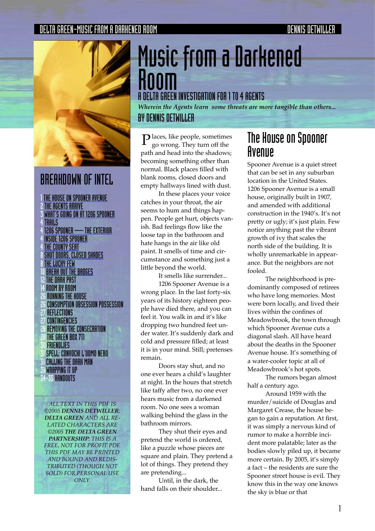 Music From a Darkened Room