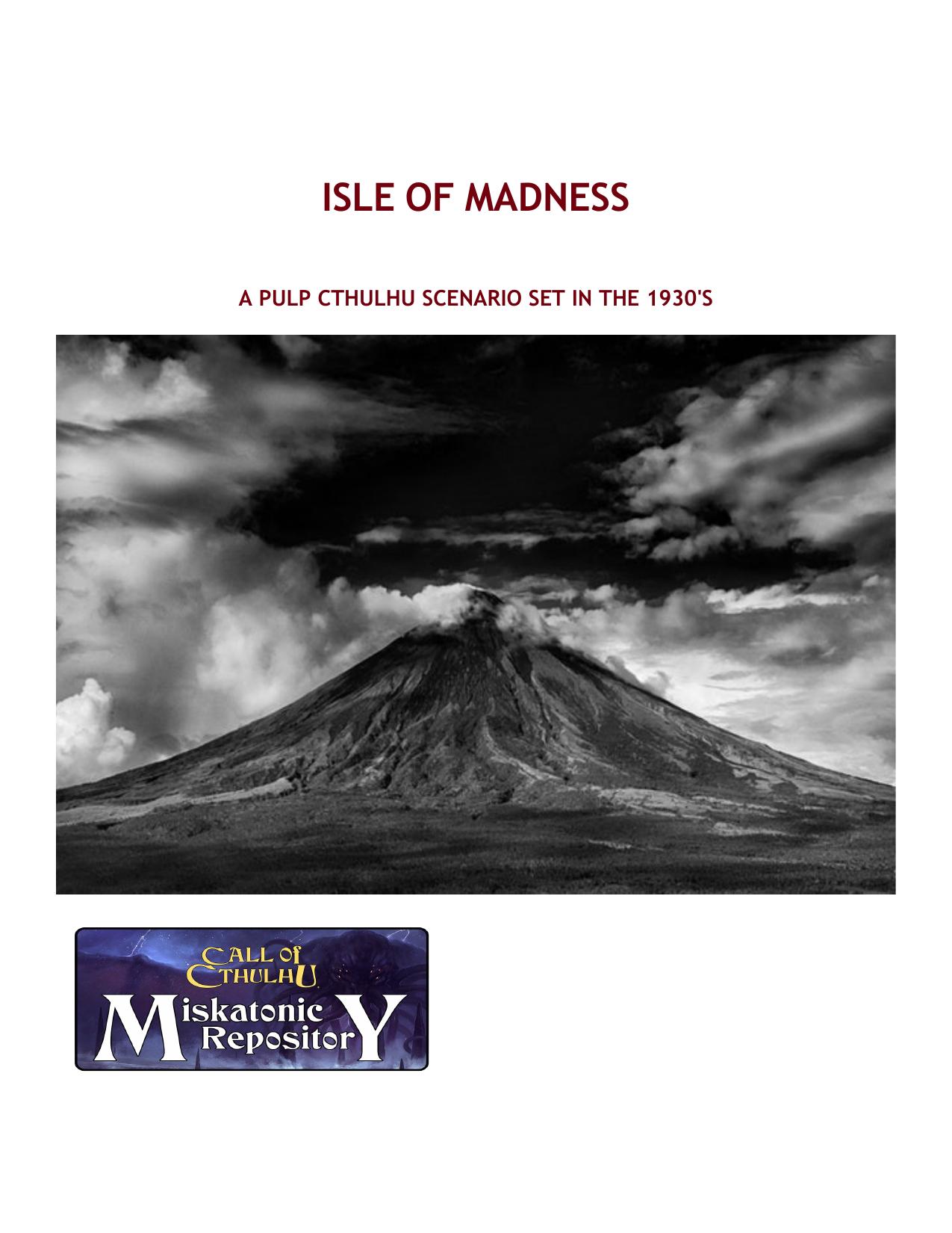 CoC - Miskatonic Repository - Pulp Cthulhu