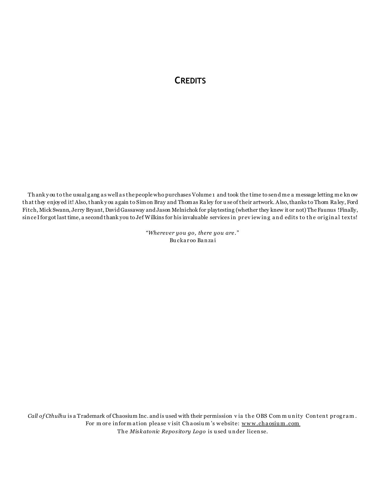 CoC - Miskatonic Repository - Modern Era - Trouble in Threes