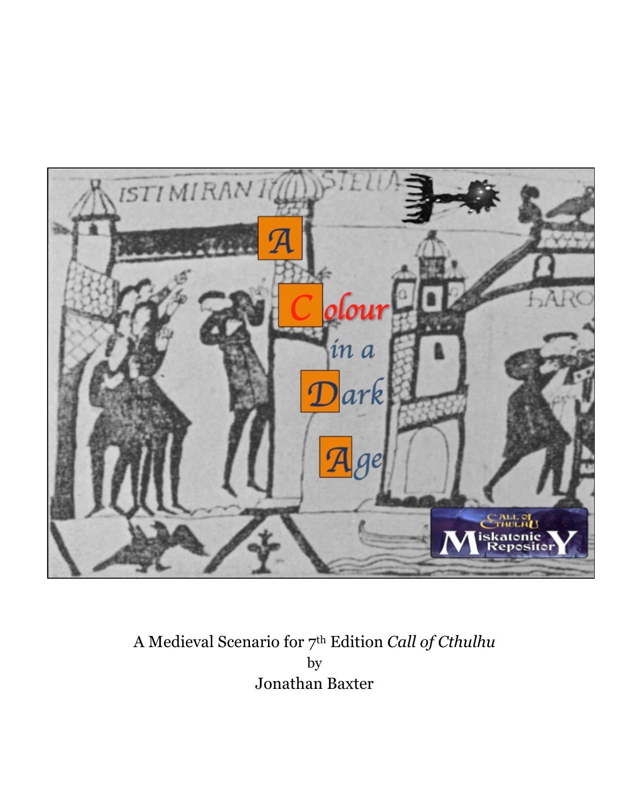 CoC - Miskatonic Repository - Dark Ages