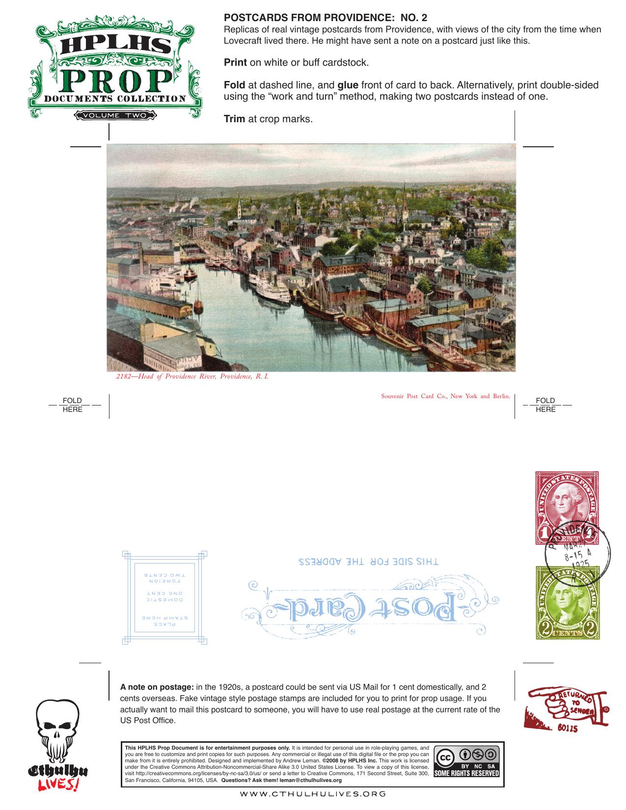 CoC - Prop - Post Card Providence