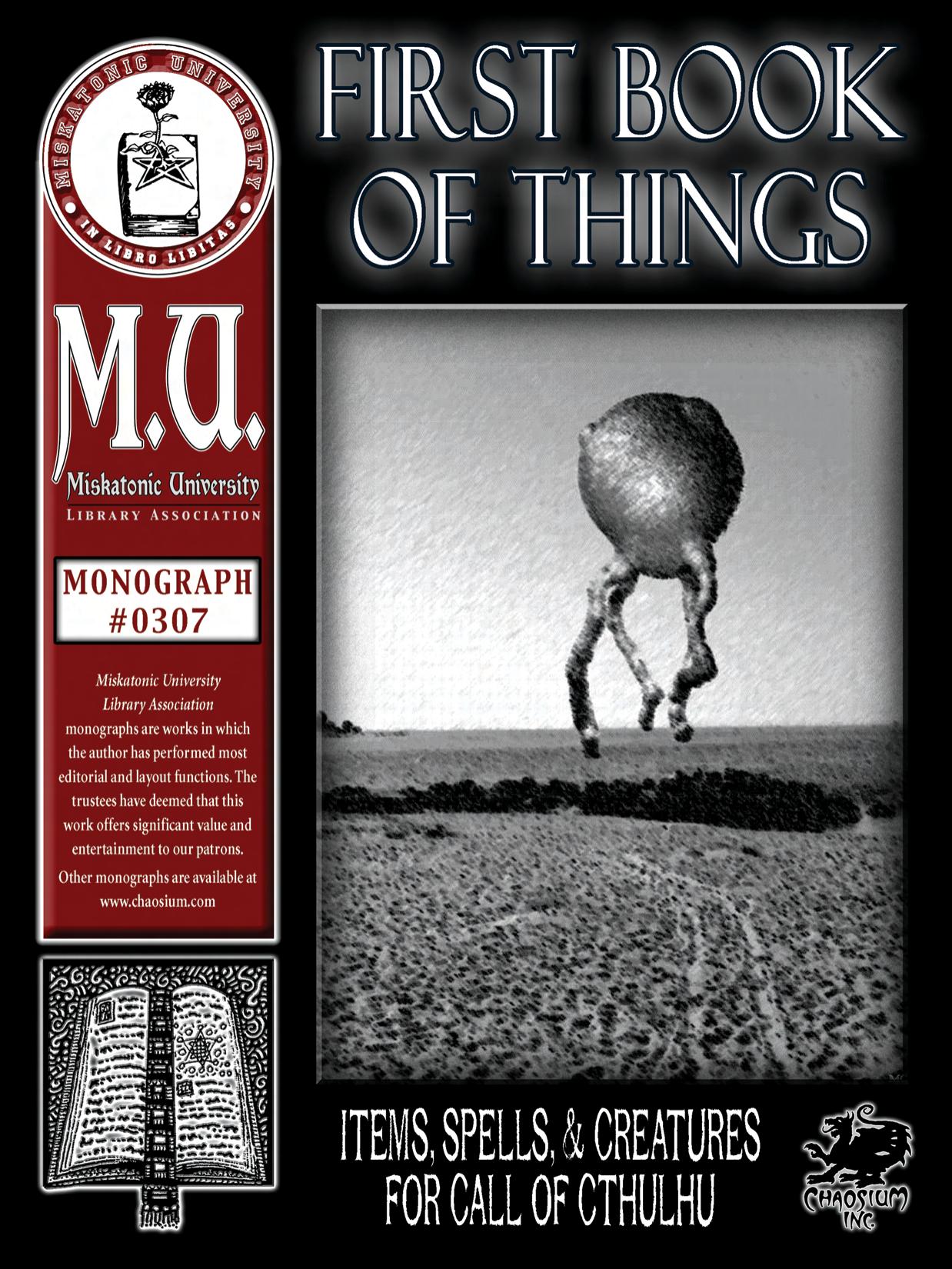 Monograph #307 - Miskatonic University
