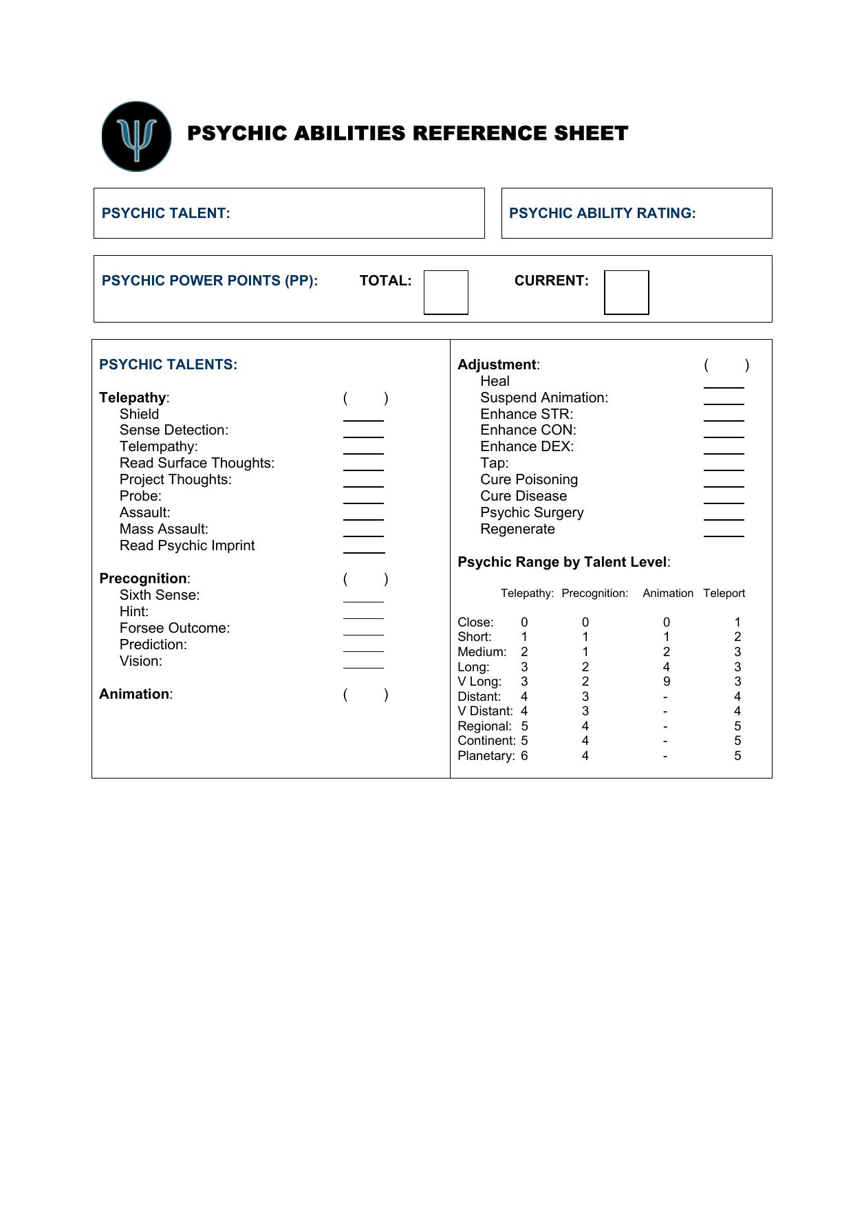 Microsoft Word - Psychic Abilities Reference Sheet.doc