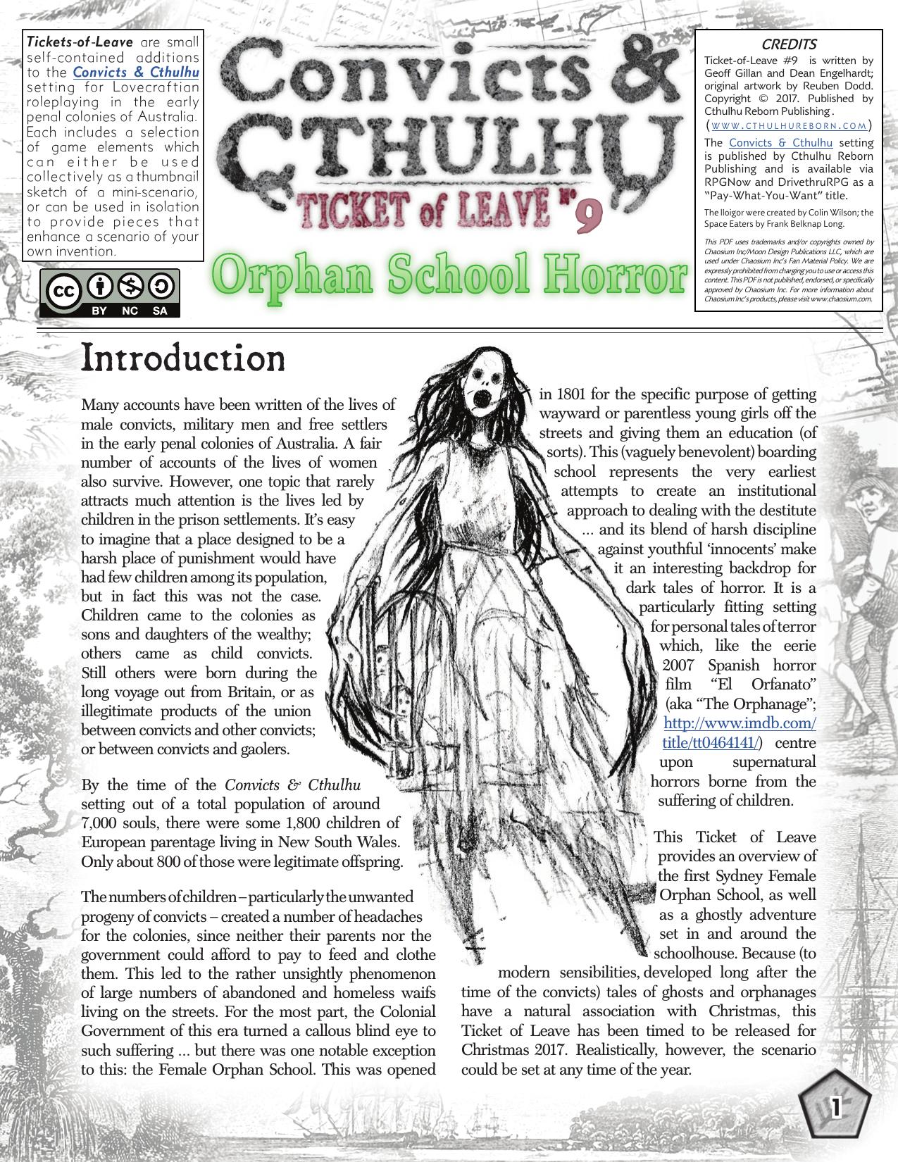 Call of Cthulhu - Convicts & Cthulhu - Ticket of Leave #09