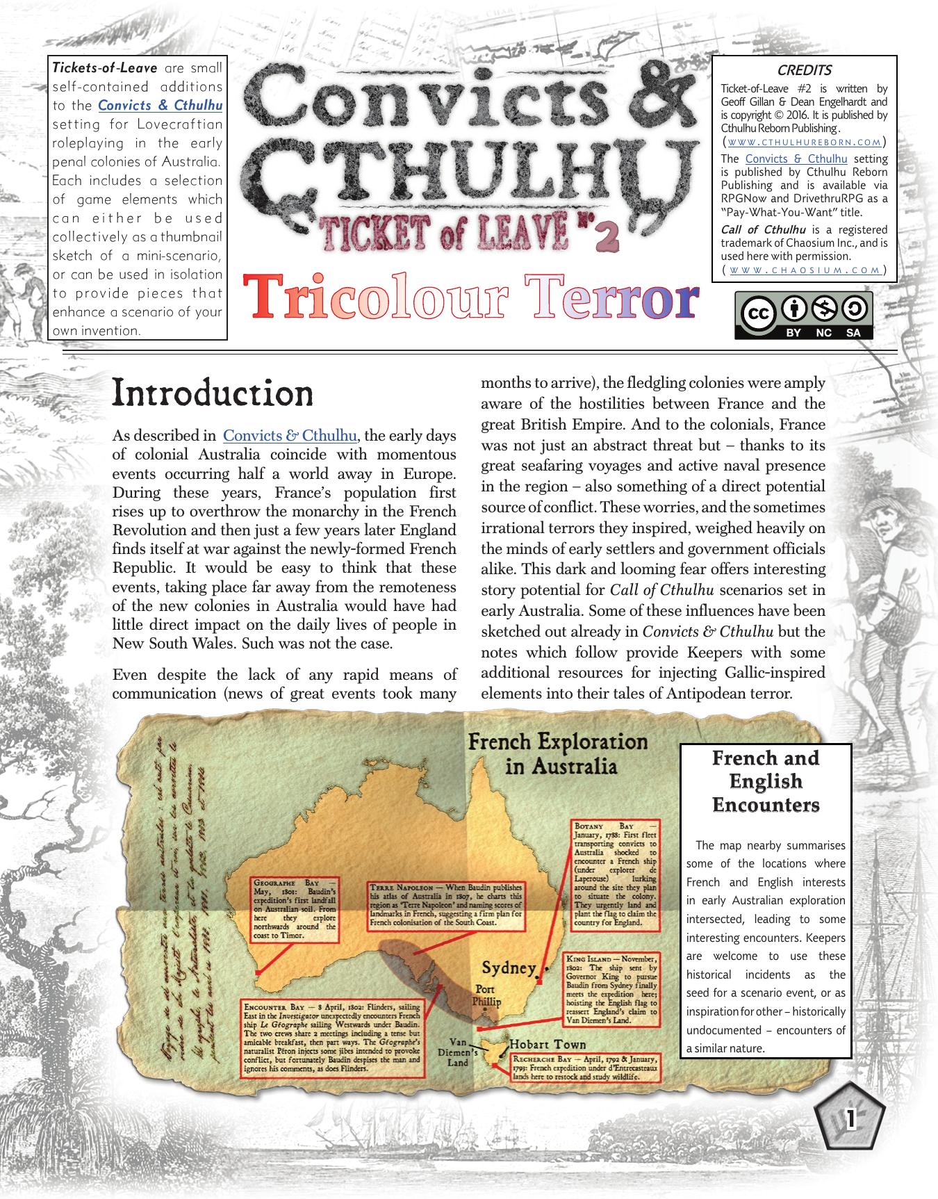 Call of Cthulhu - Convicts & Cthulhu - Ticket of Leave #02